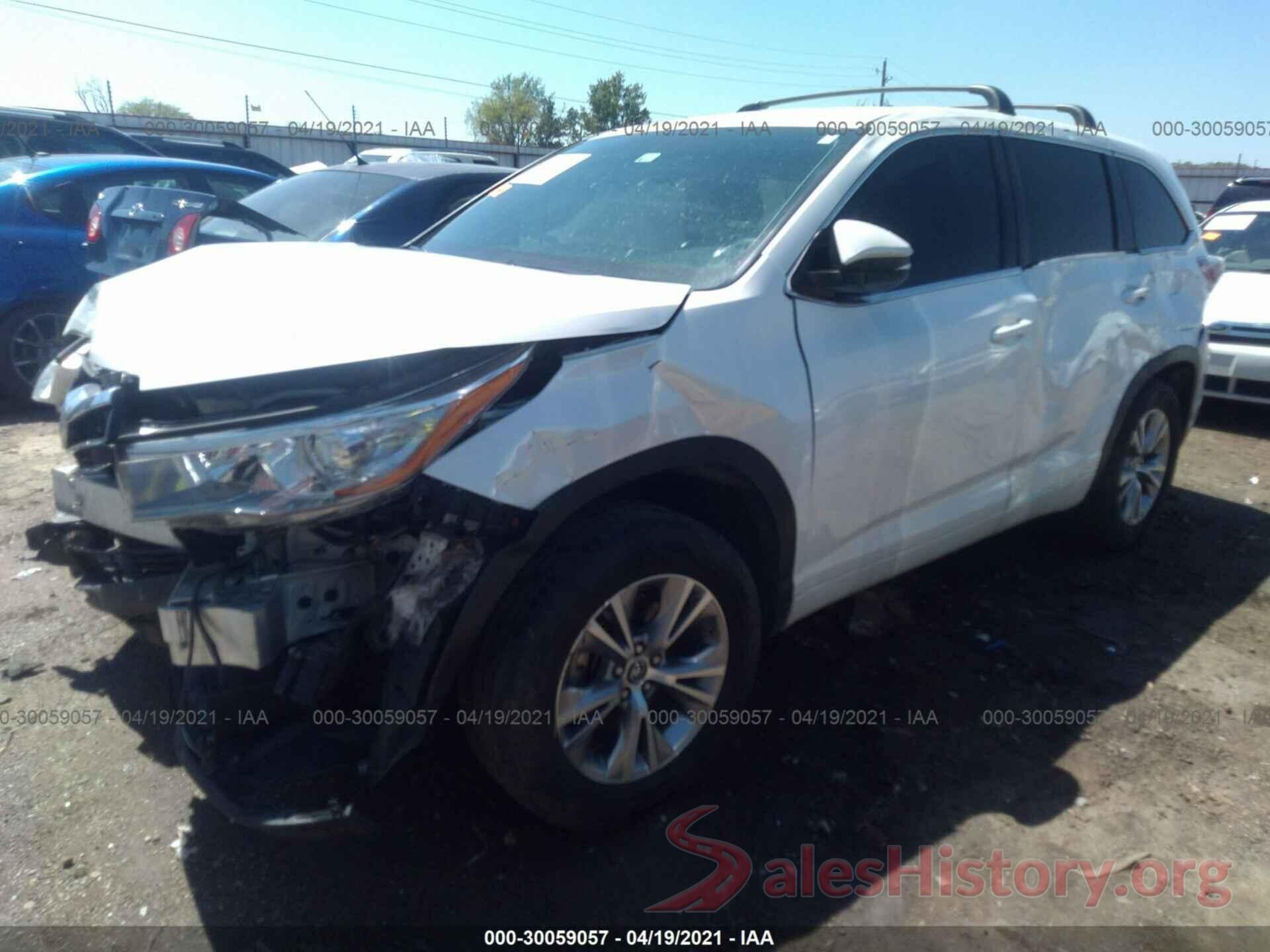 5TDZKRFH3GS182528 2016 TOYOTA HIGHLANDER