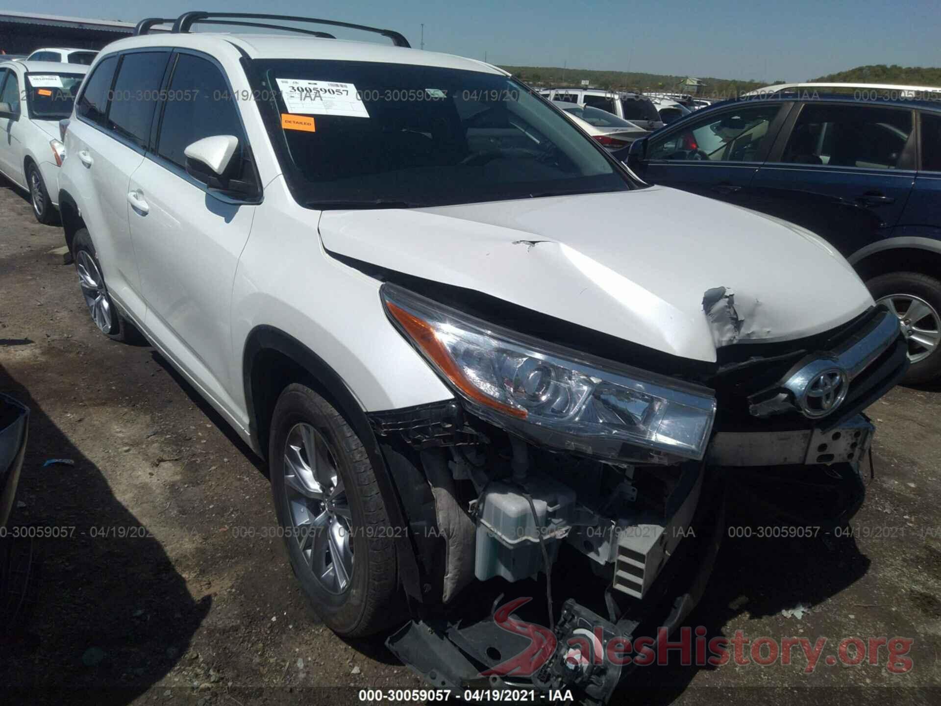 5TDZKRFH3GS182528 2016 TOYOTA HIGHLANDER