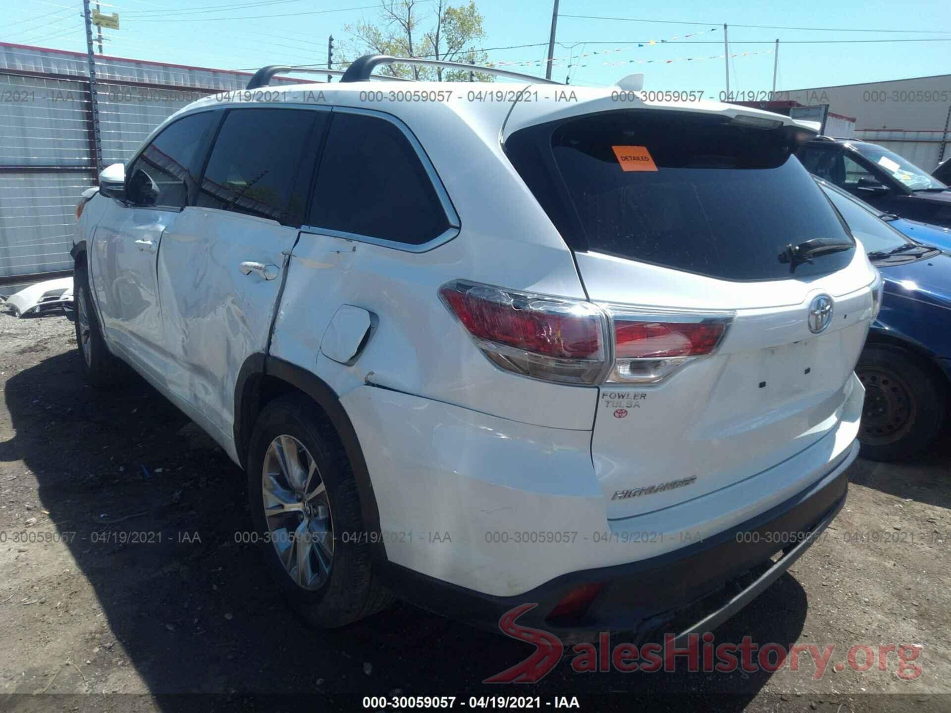 5TDZKRFH3GS182528 2016 TOYOTA HIGHLANDER