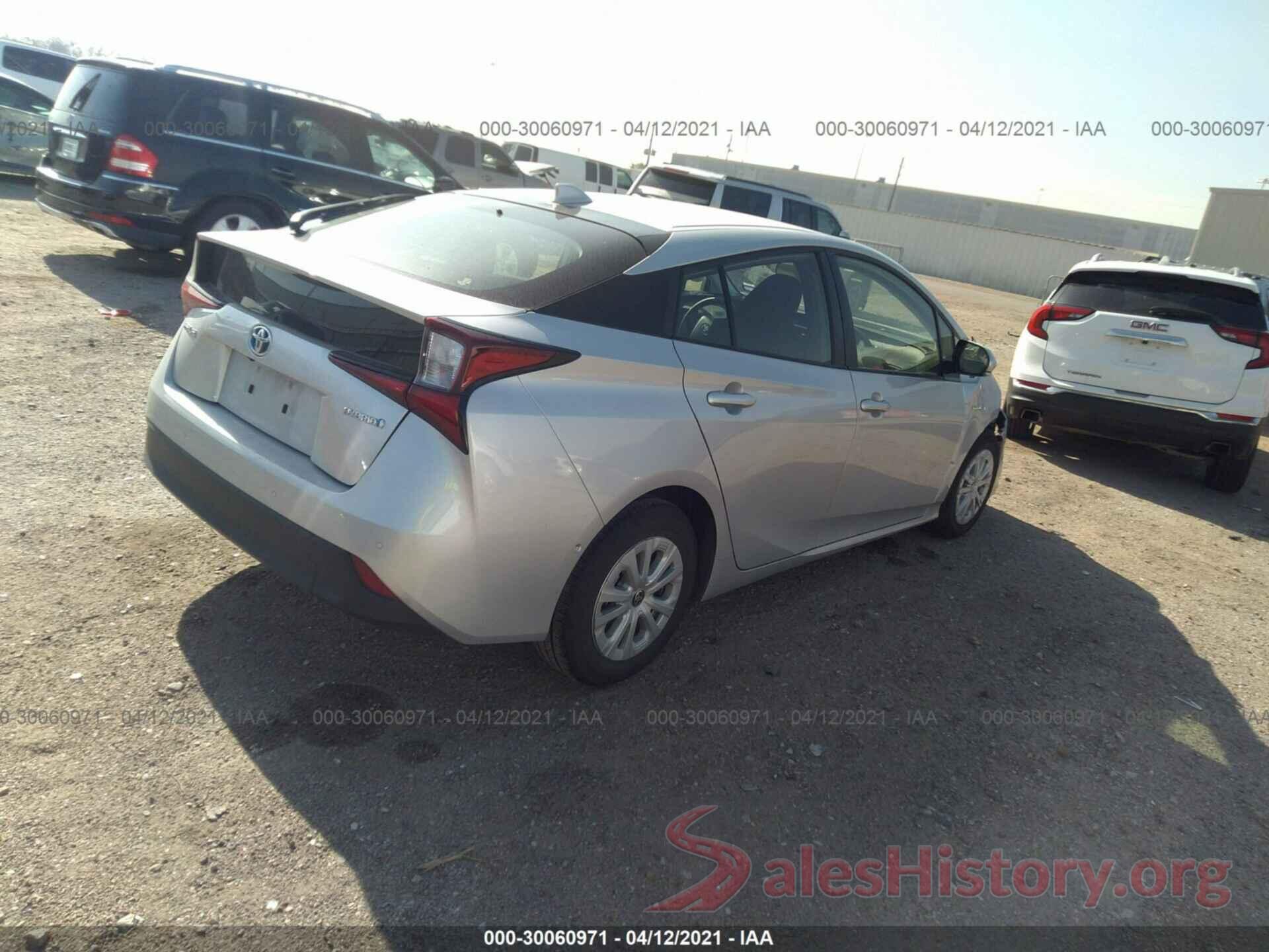 JTDKARFU6L3109716 2020 TOYOTA PRIUS