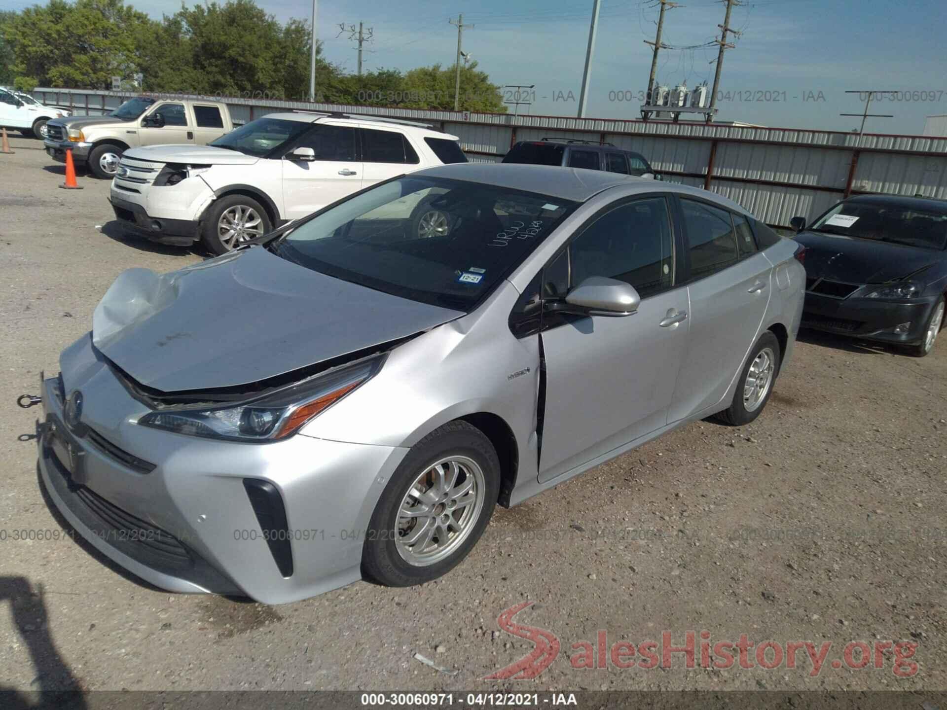 JTDKARFU6L3109716 2020 TOYOTA PRIUS