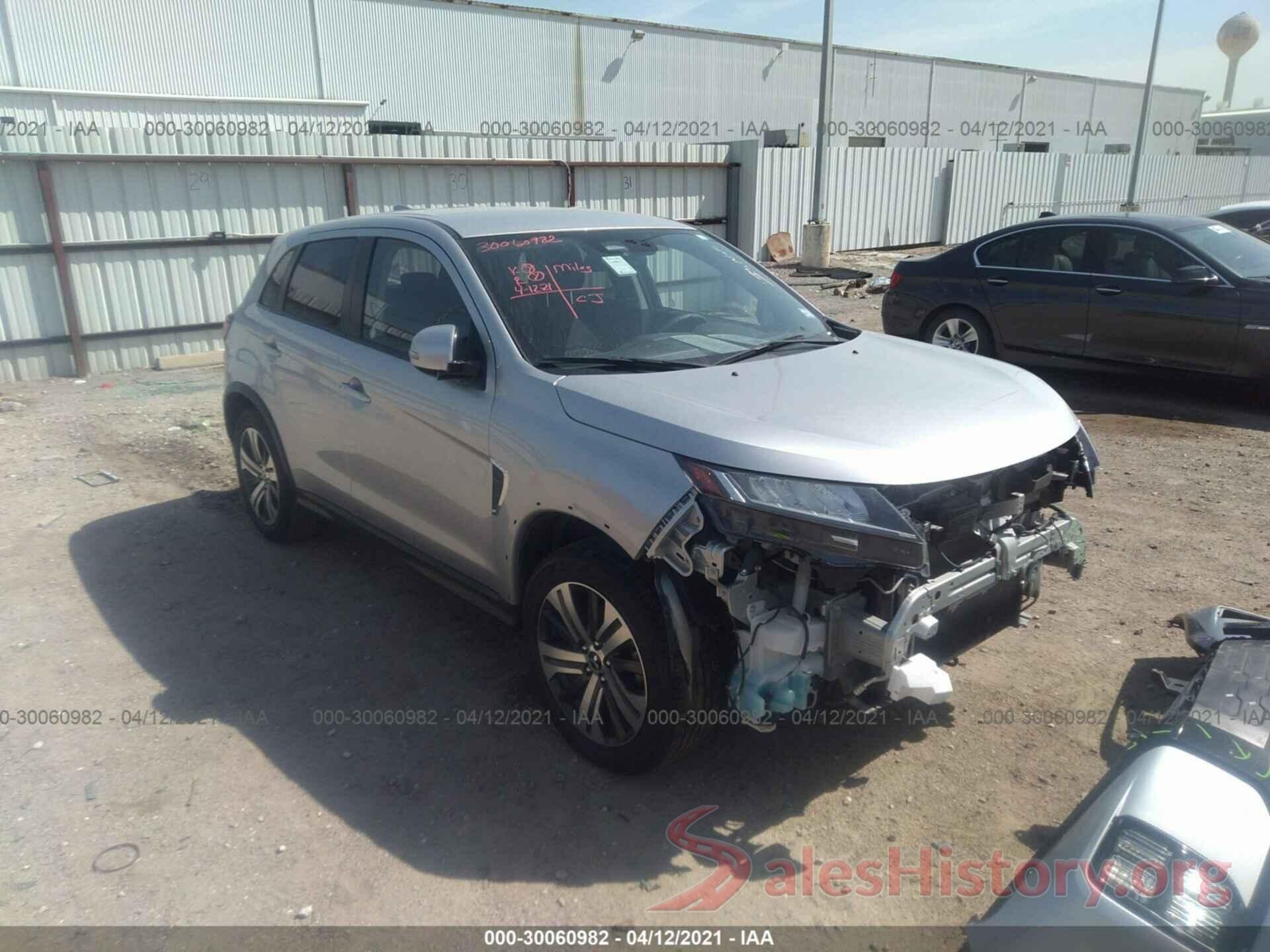 JA4AR3AU7LU022825 2020 MITSUBISHI OUTLANDER SPORT