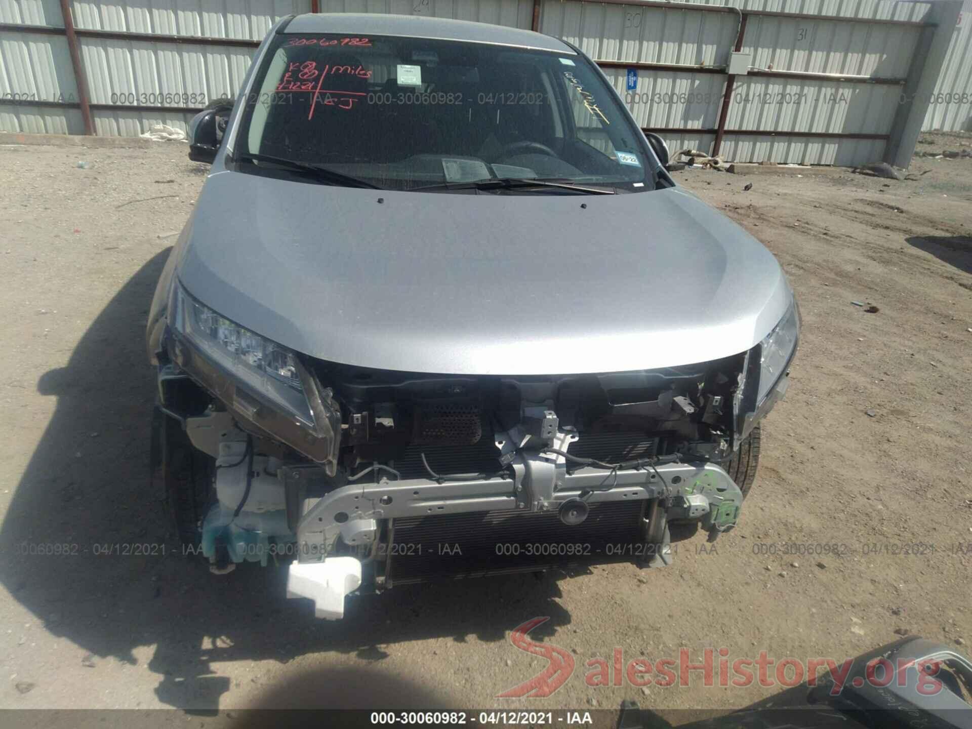 JA4AR3AU7LU022825 2020 MITSUBISHI OUTLANDER SPORT