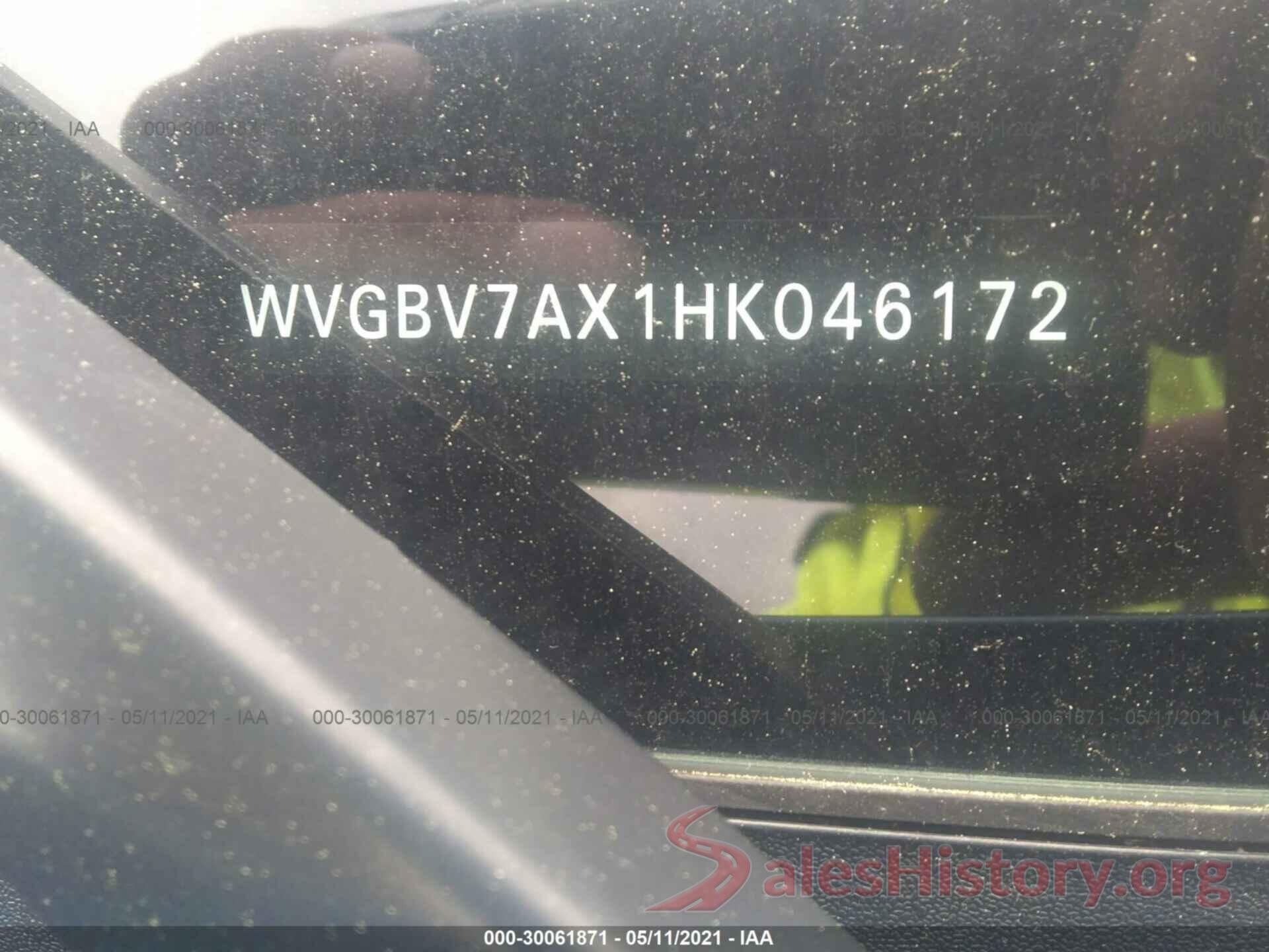 WVGBV7AX1HK046172 2017 VOLKSWAGEN TIGUAN