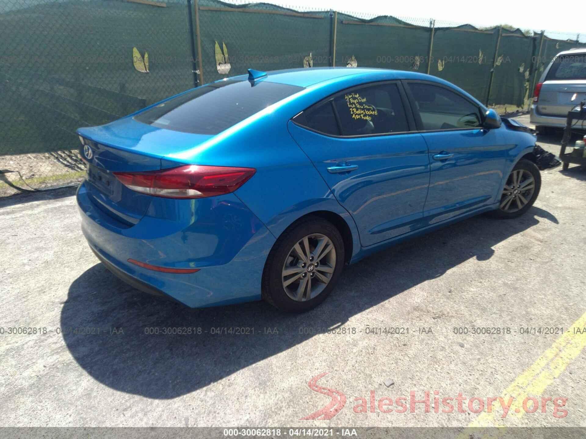 5NPD84LF0JH216419 2018 HYUNDAI ELANTRA