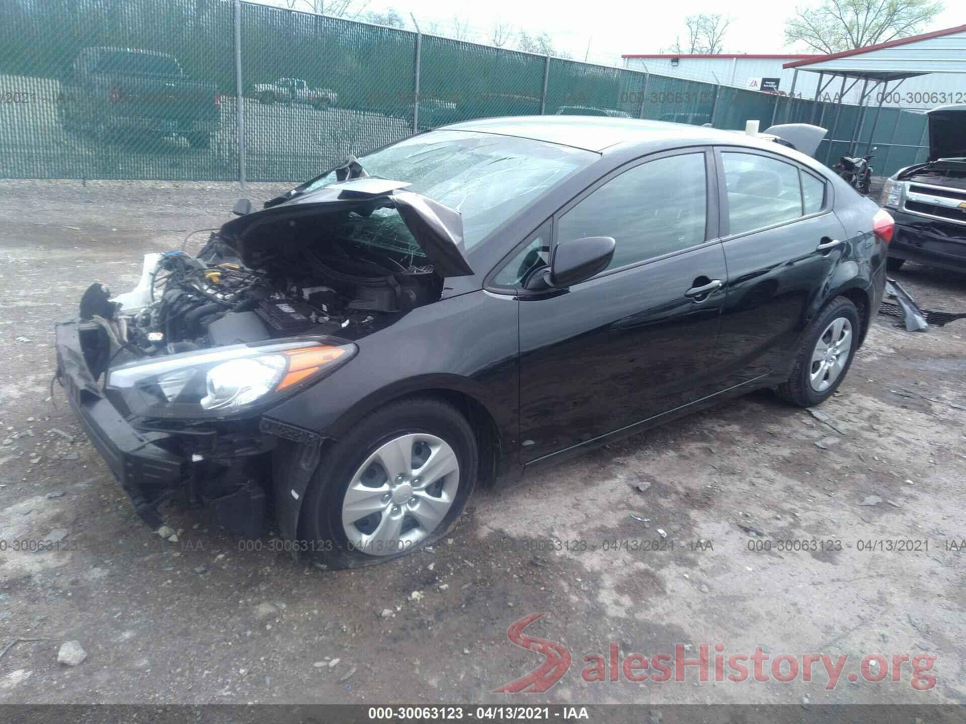 KNAFK4A63G5575220 2016 KIA FORTE