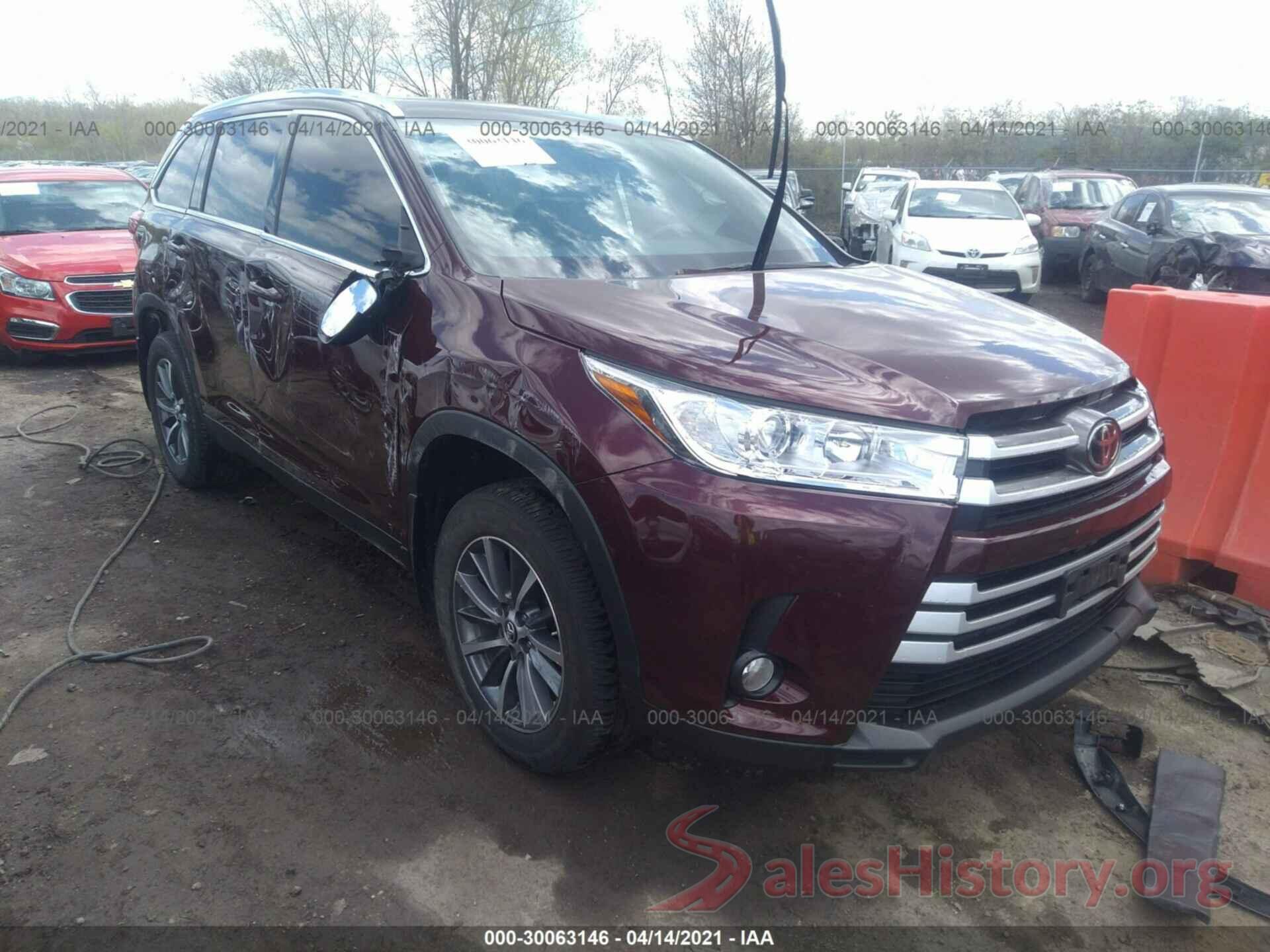 5TDJZRFH9KS995096 2019 TOYOTA HIGHLANDER