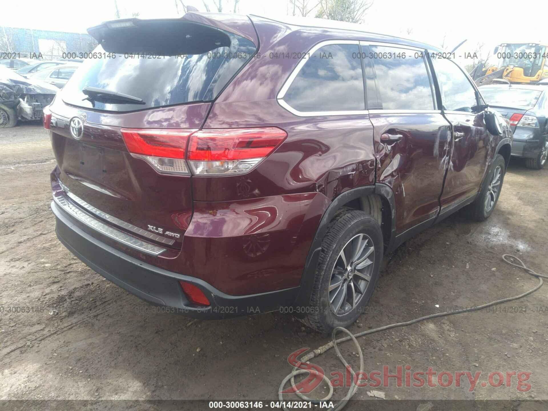 5TDJZRFH9KS995096 2019 TOYOTA HIGHLANDER