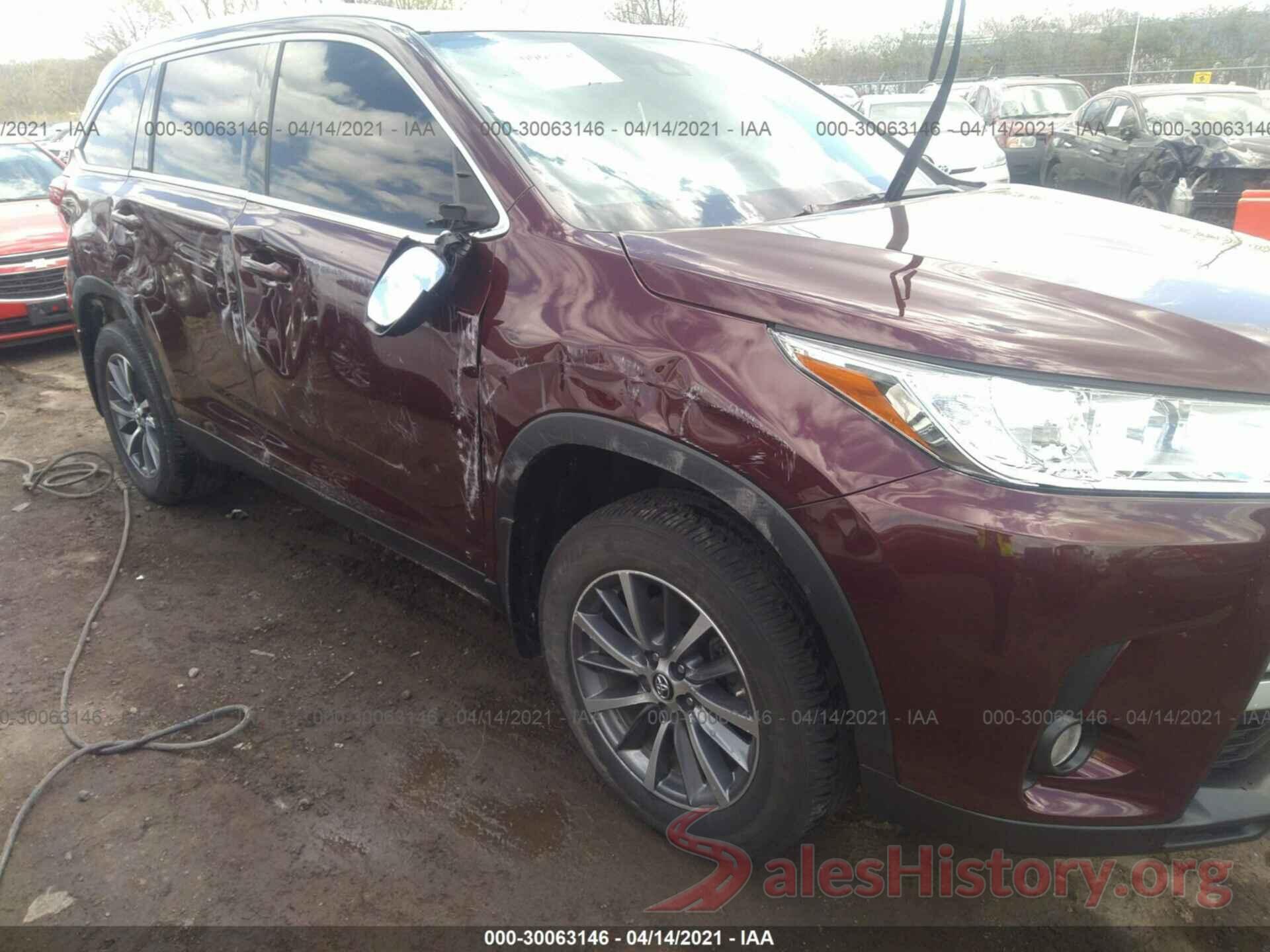 5TDJZRFH9KS995096 2019 TOYOTA HIGHLANDER