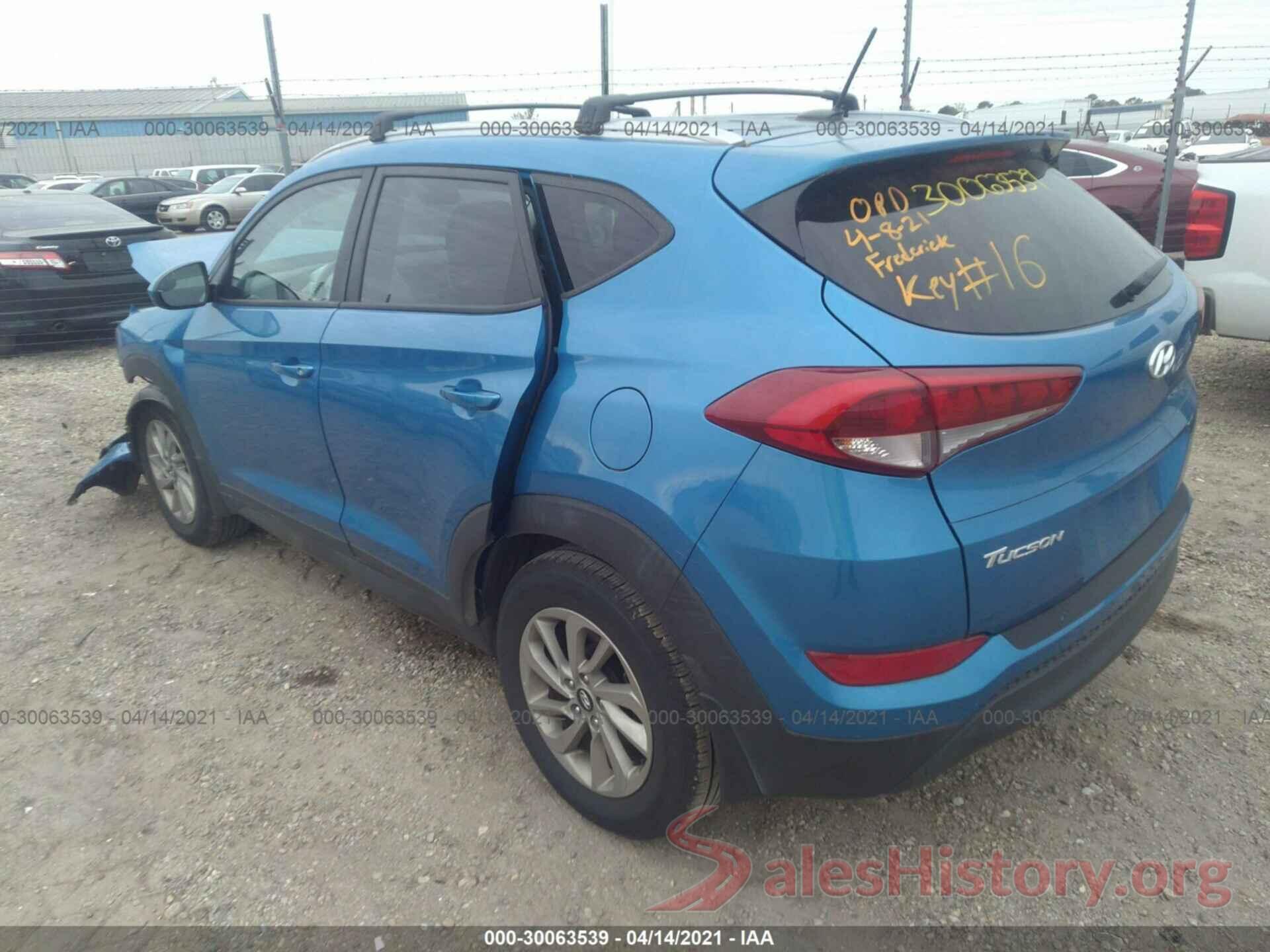 KM8J33A40GU198124 2016 HYUNDAI TUCSON