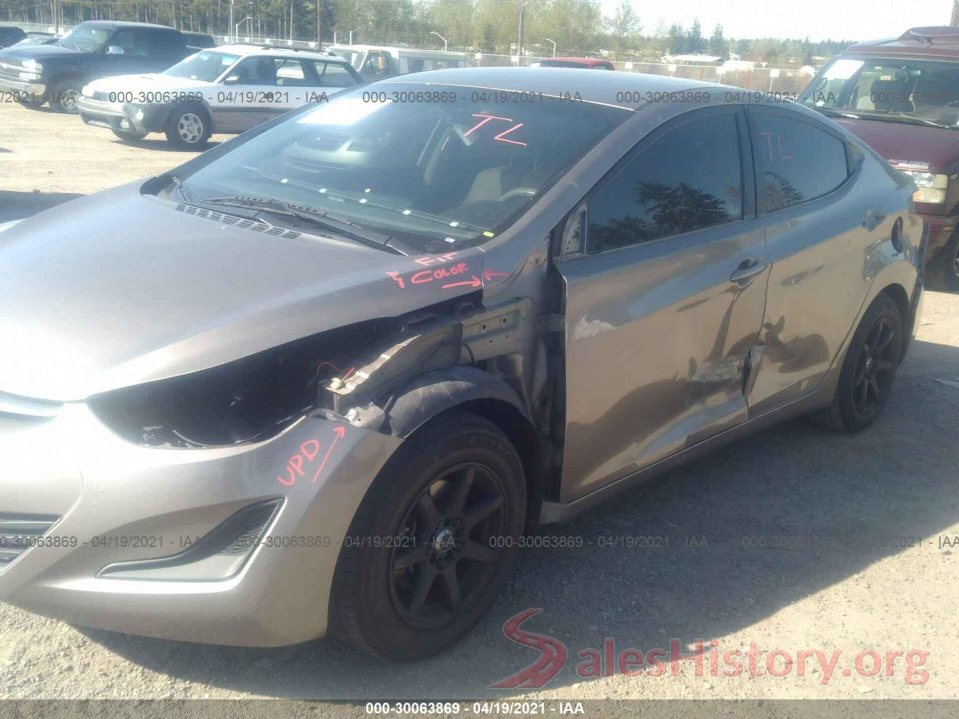 5NPDH4AEXGH724271 2016 HYUNDAI ELANTRA