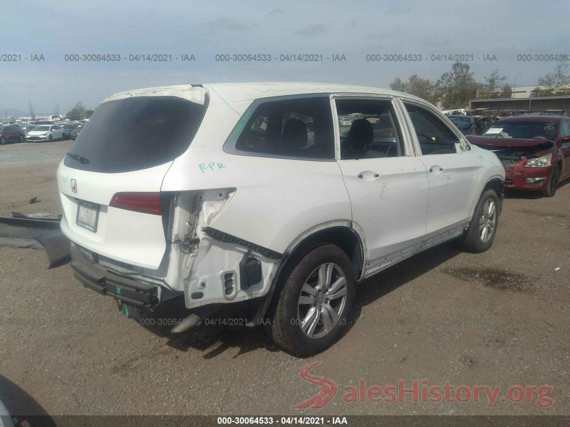 5FNYF5H16HB034775 2017 HONDA PILOT