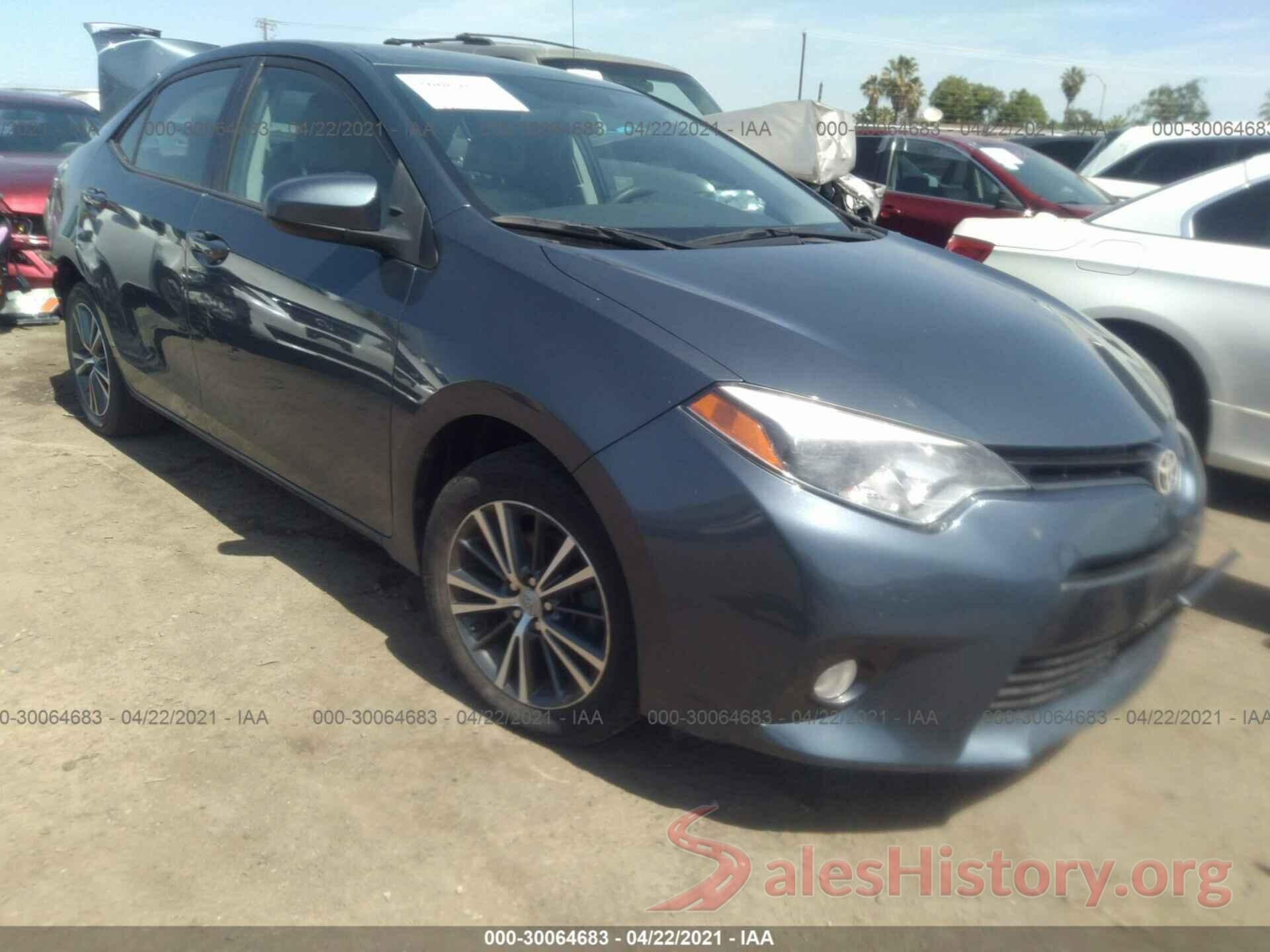 5YFBURHE1GP426717 2016 TOYOTA COROLLA