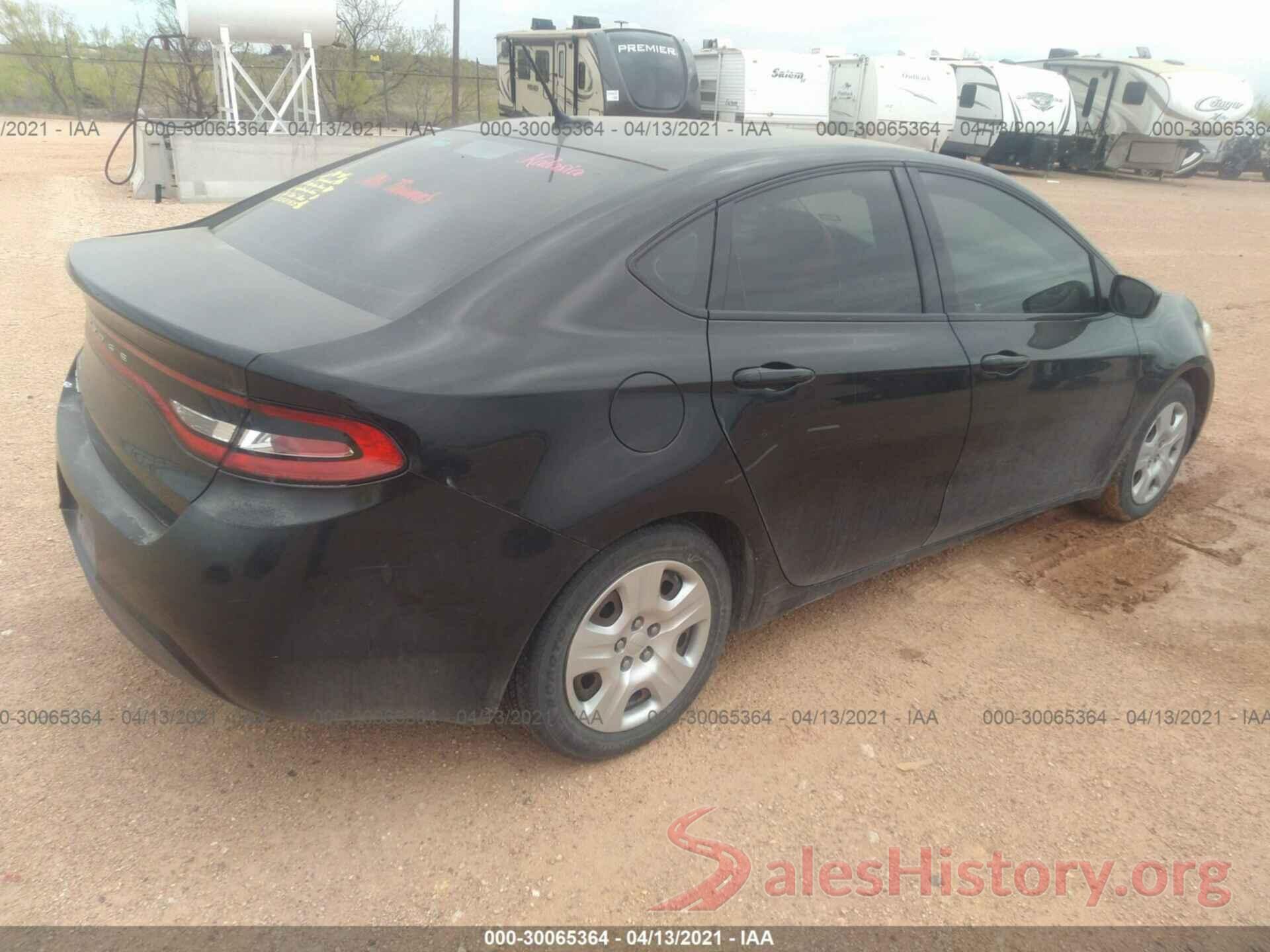 1C3CDFAA9GD503741 2016 DODGE DART