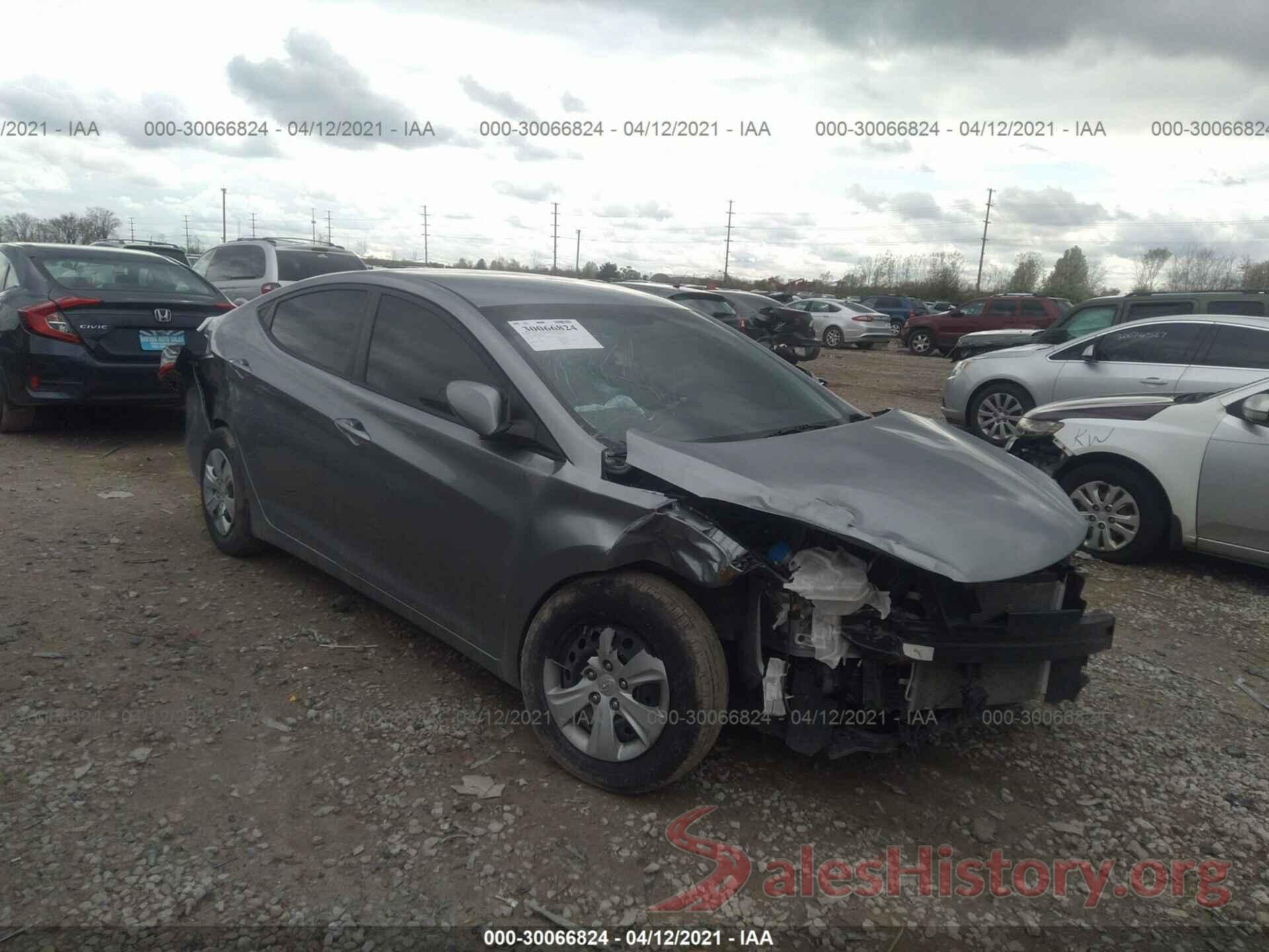 5NPDH4AEXGH767718 2016 HYUNDAI ELANTRA