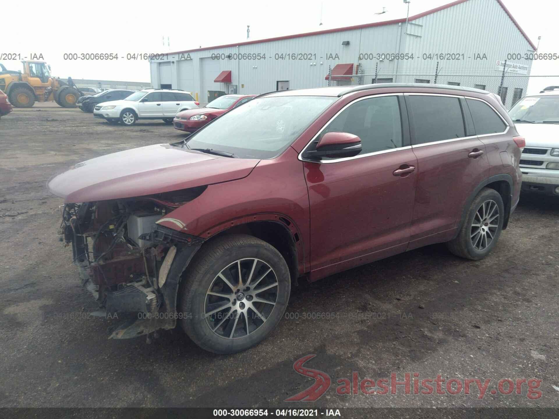 5TDJZRFH4JS561991 2018 TOYOTA HIGHLANDER