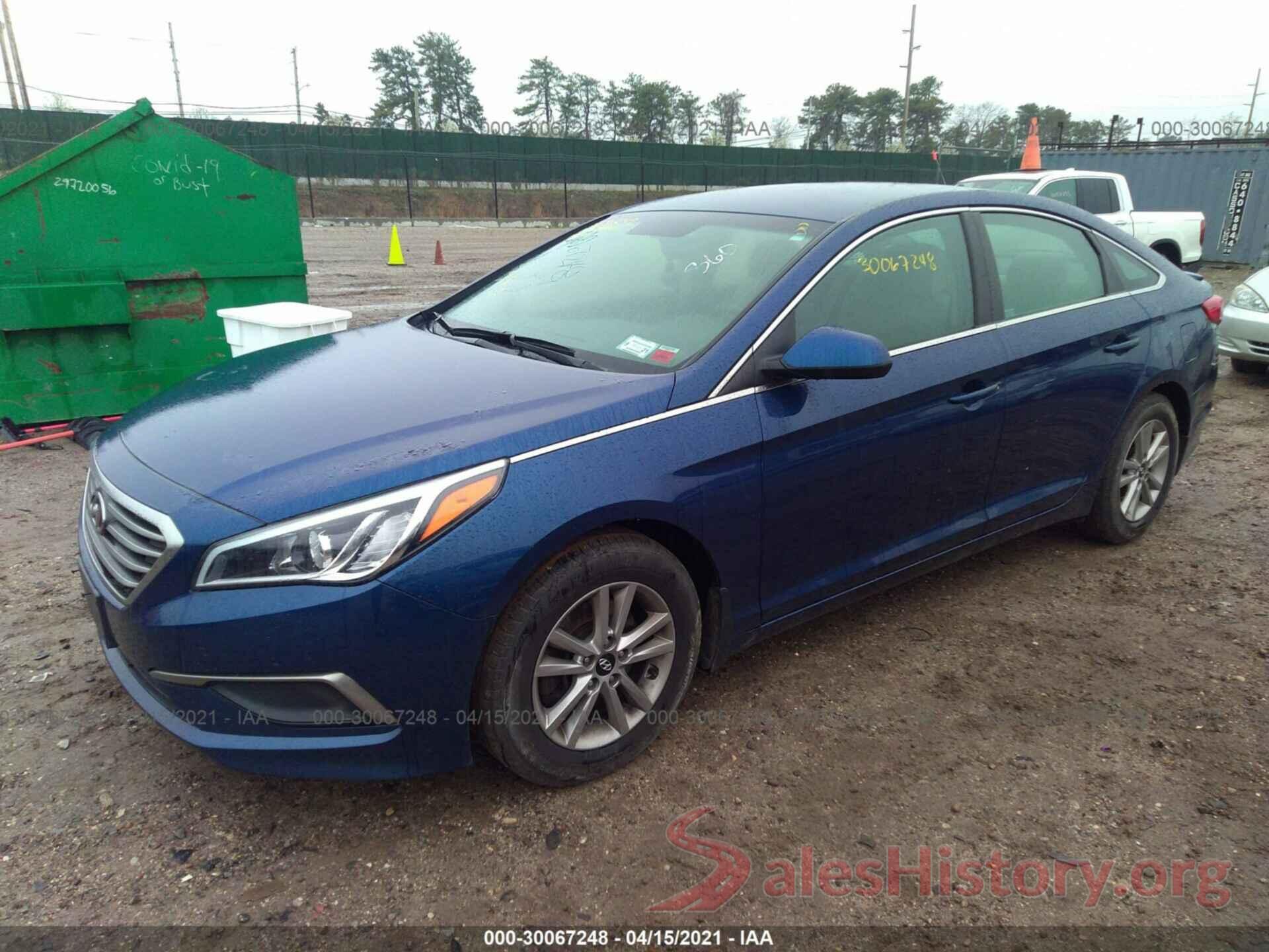 5NPE24AFXGH296166 2016 HYUNDAI SONATA