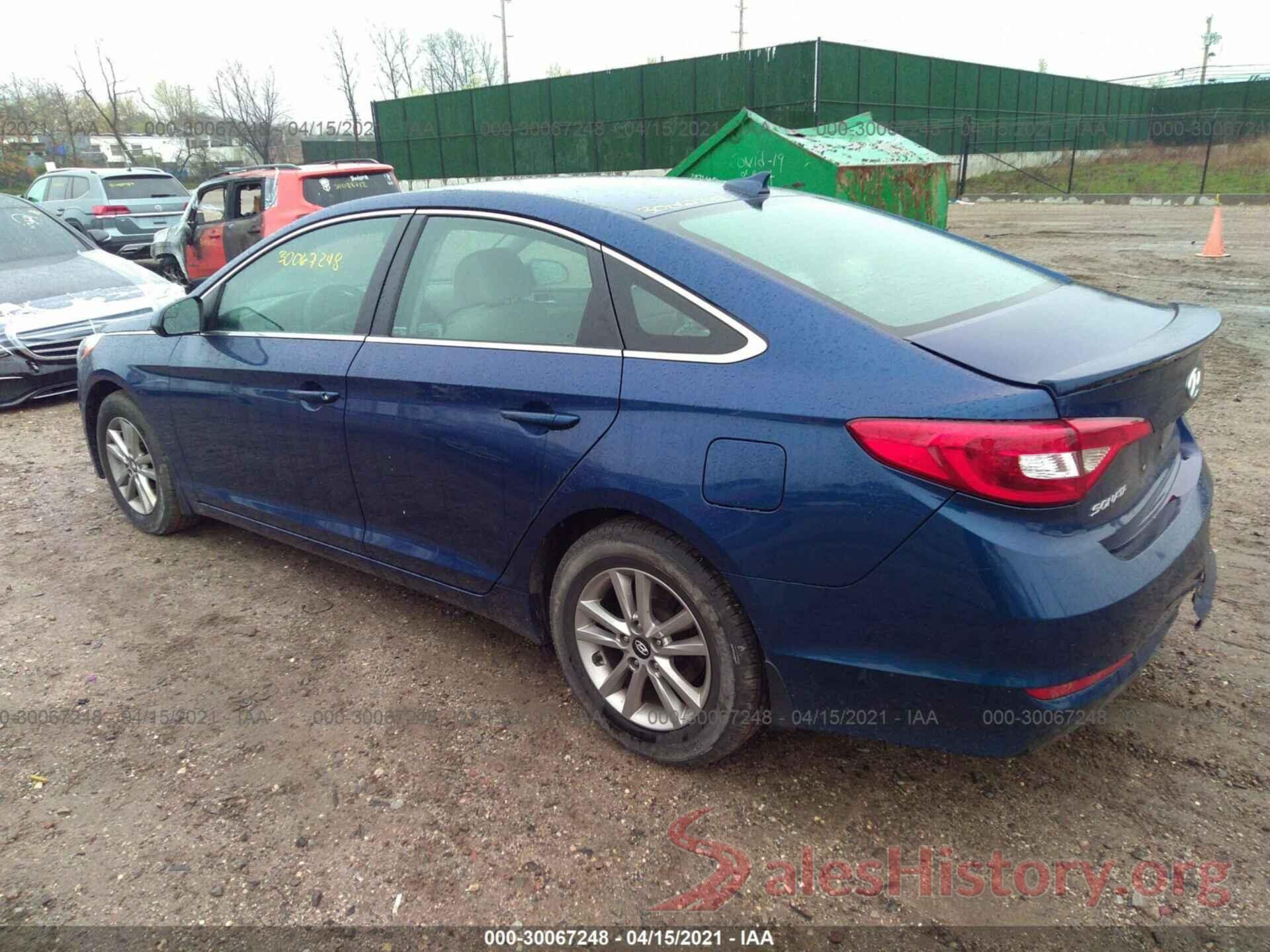 5NPE24AFXGH296166 2016 HYUNDAI SONATA