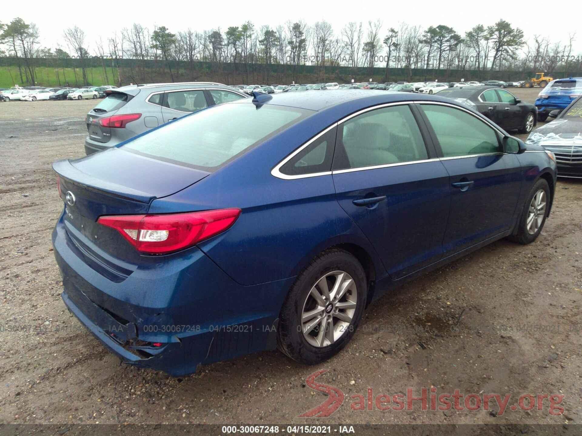 5NPE24AFXGH296166 2016 HYUNDAI SONATA