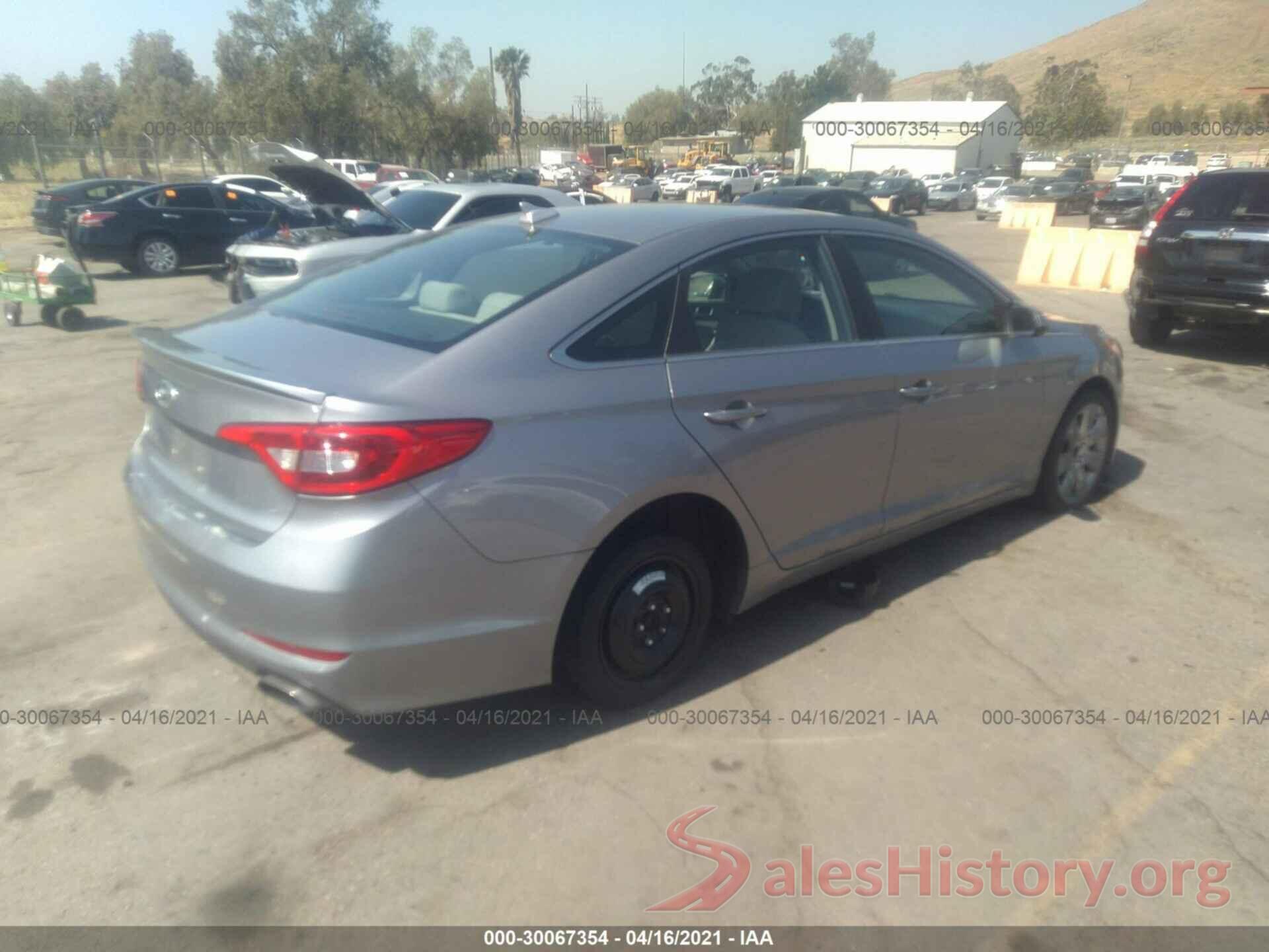 5NPE24AF7GH408969 2016 HYUNDAI SONATA