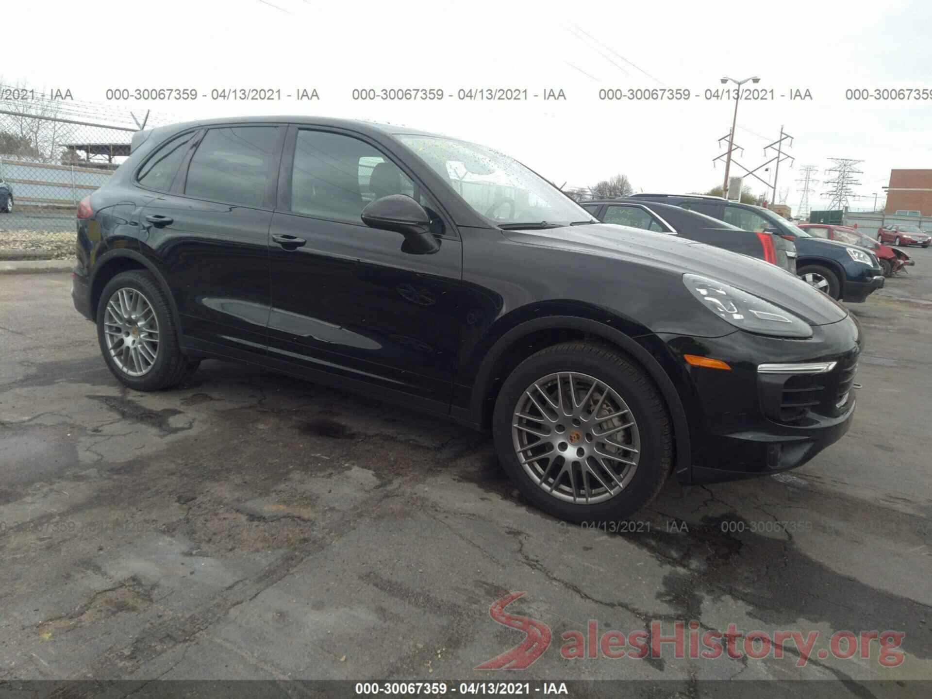 WP1AB2A29HLA53587 2017 PORSCHE CAYENNE