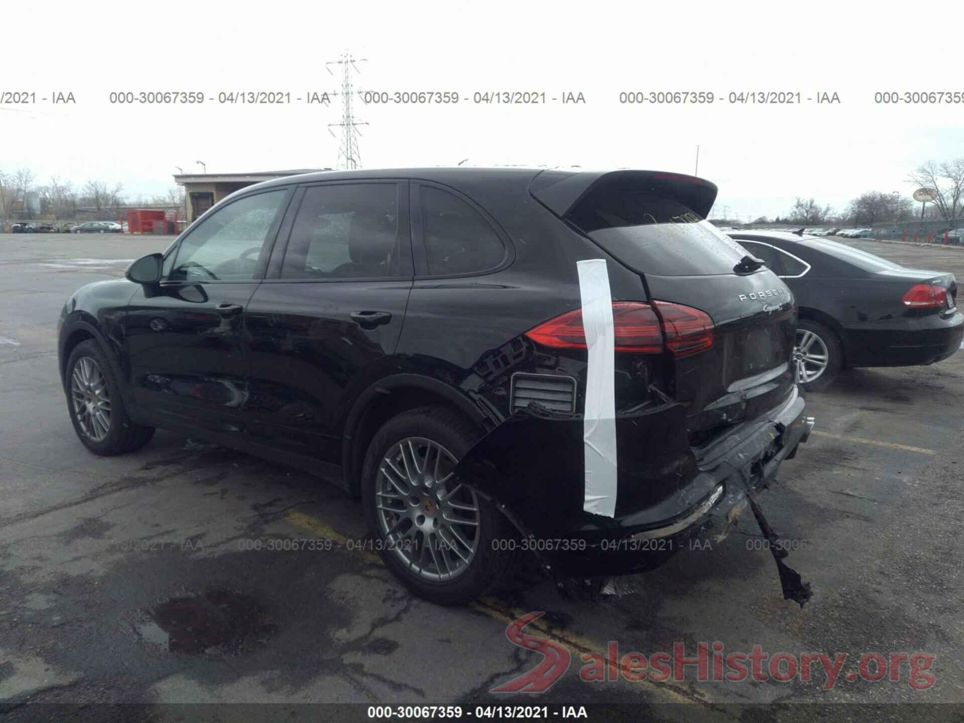 WP1AB2A29HLA53587 2017 PORSCHE CAYENNE