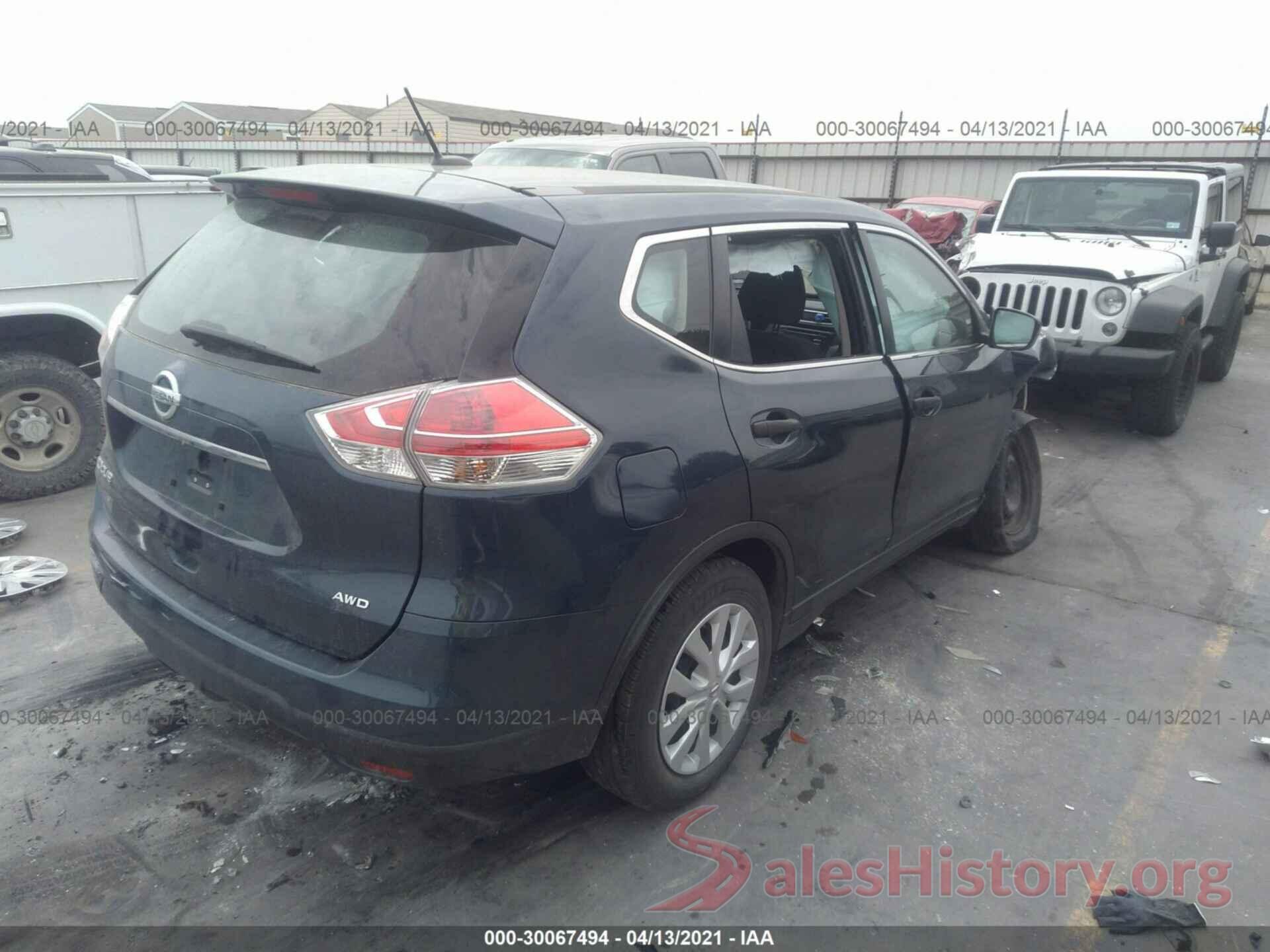 JN8AT2MV2GW154735 2016 NISSAN ROGUE