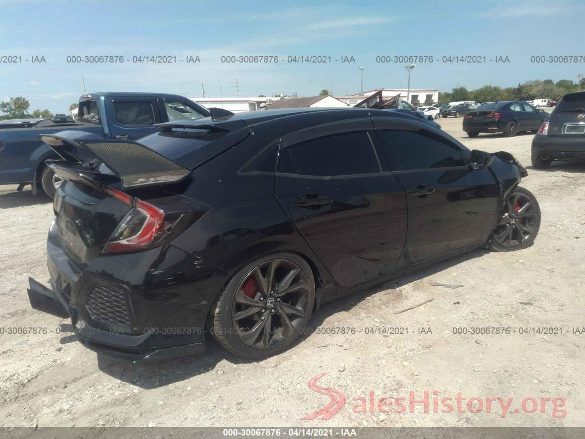 SHHFK7H49HU212623 2017 HONDA CIVIC HATCHBACK