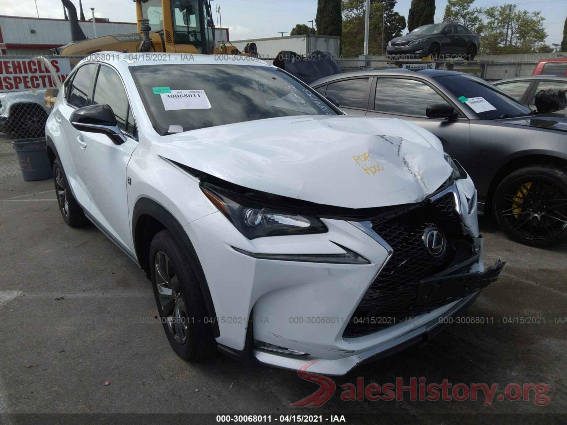 JTJYARBZ3H2084053 2017 LEXUS NX