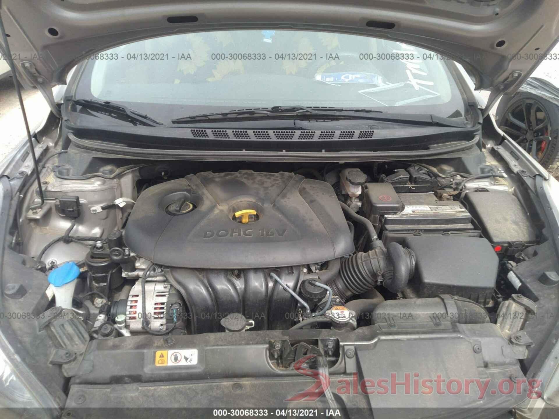 5NPDH4AE4GH670563 2016 HYUNDAI ELANTRA