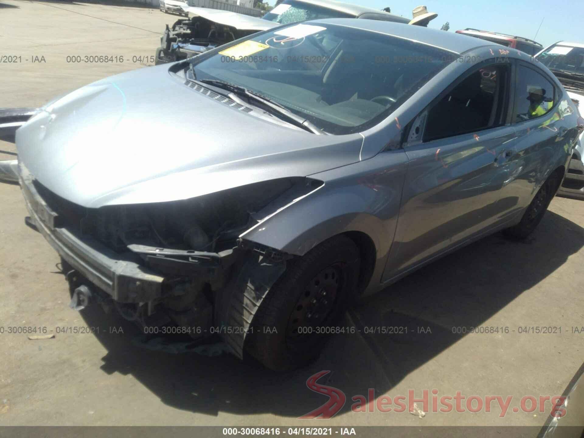 5NPDH4AE7GH721828 2016 HYUNDAI ELANTRA