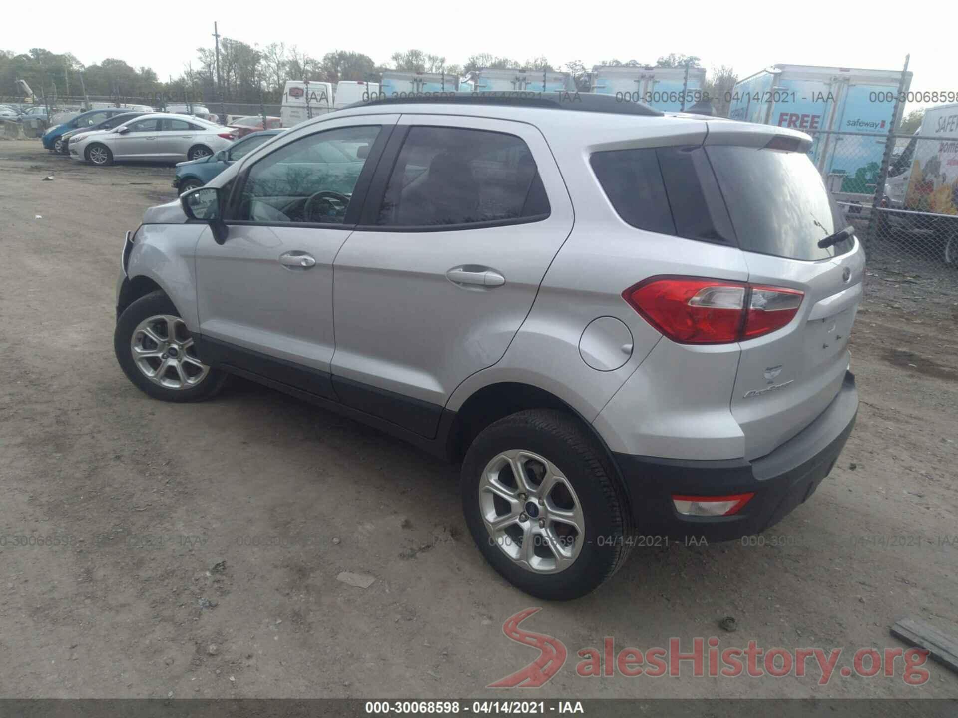 MAJ6S3GL8KC269487 2019 FORD ECOSPORT