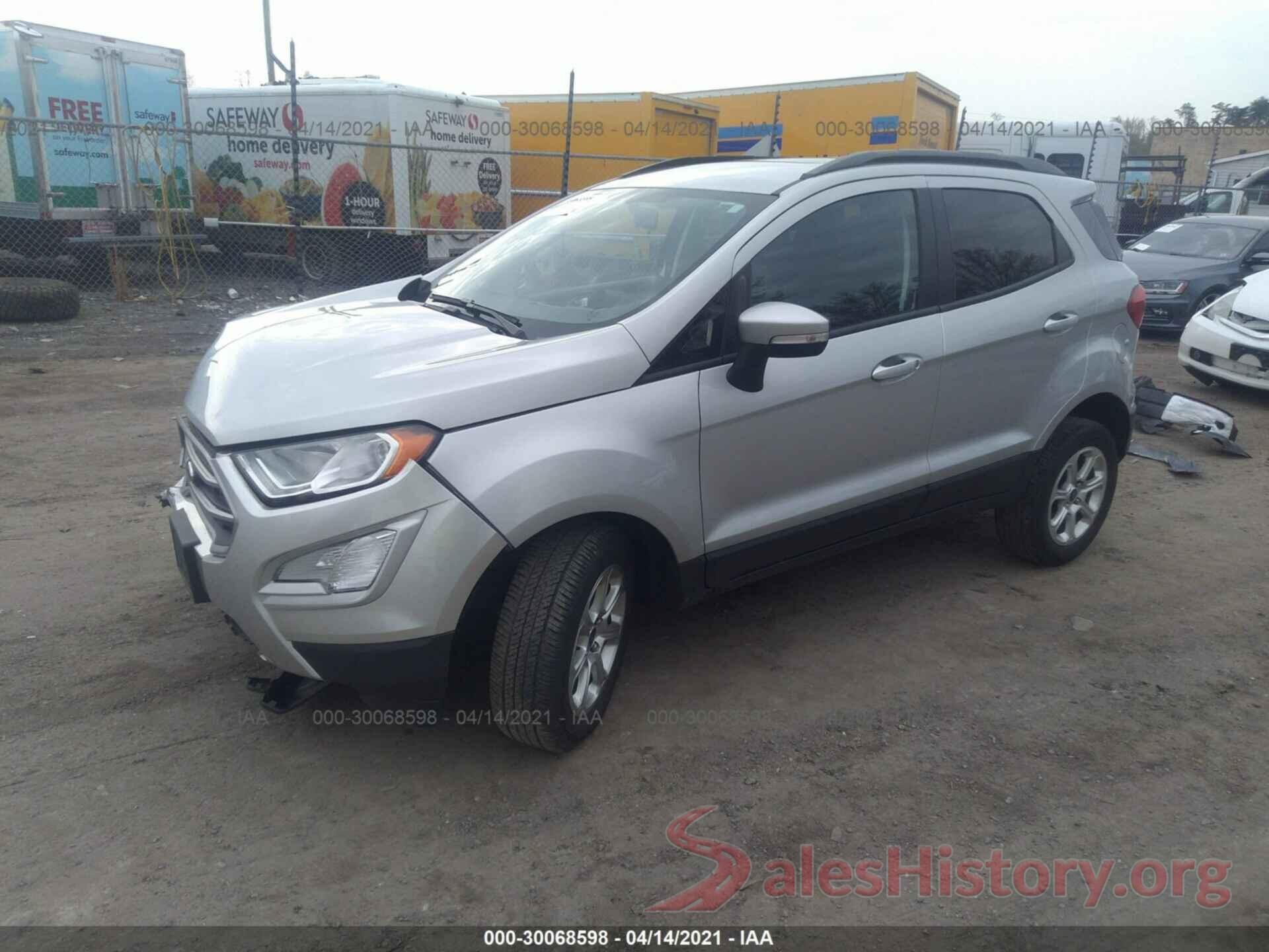 MAJ6S3GL8KC269487 2019 FORD ECOSPORT