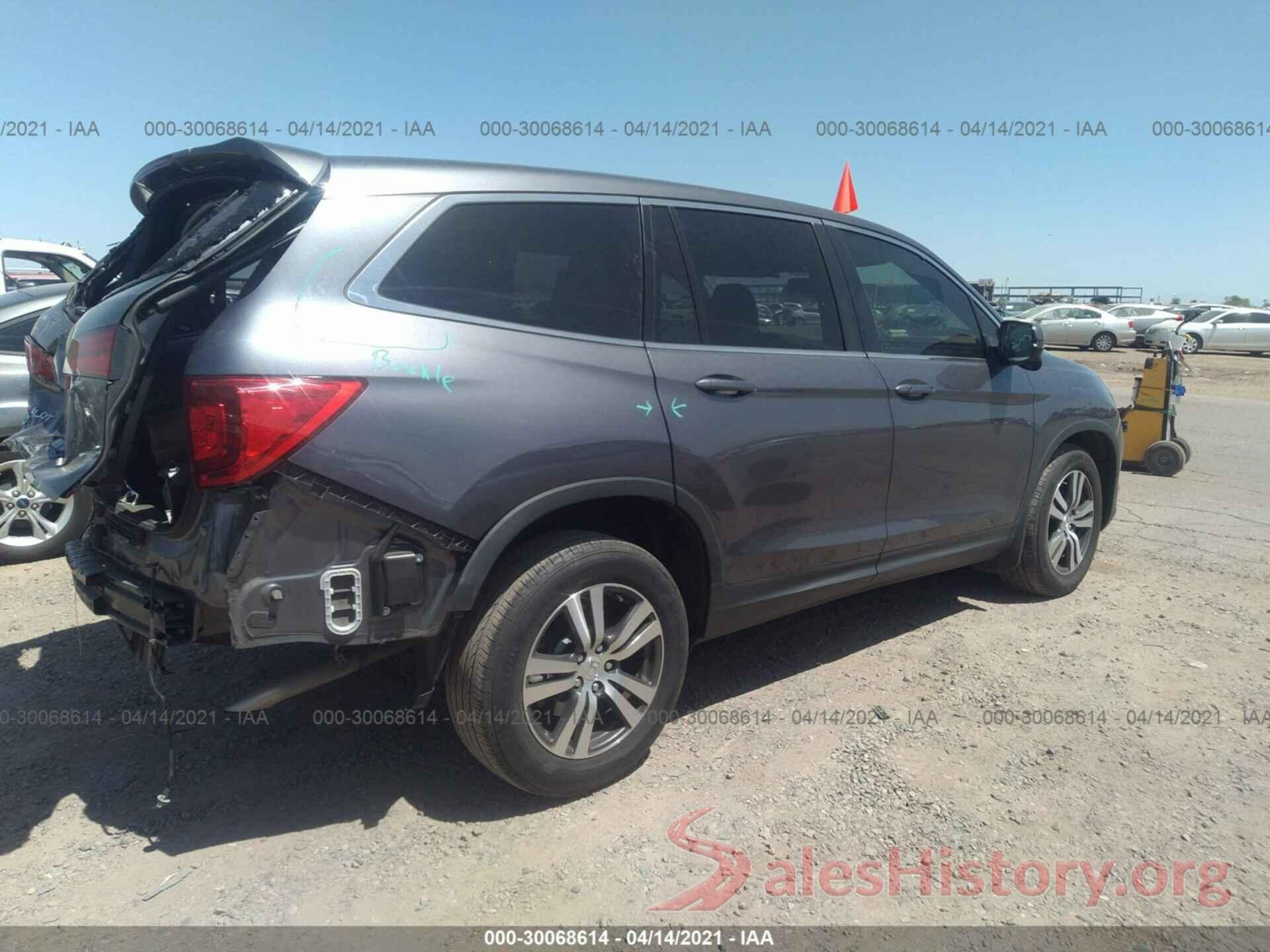 5FNYF5H56HB019292 2017 HONDA PILOT