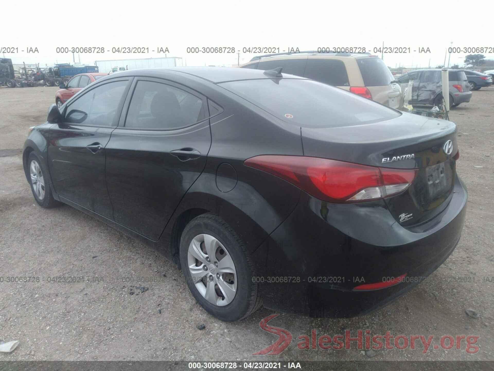 KMHDH4AE3GU626667 2016 HYUNDAI ELANTRA