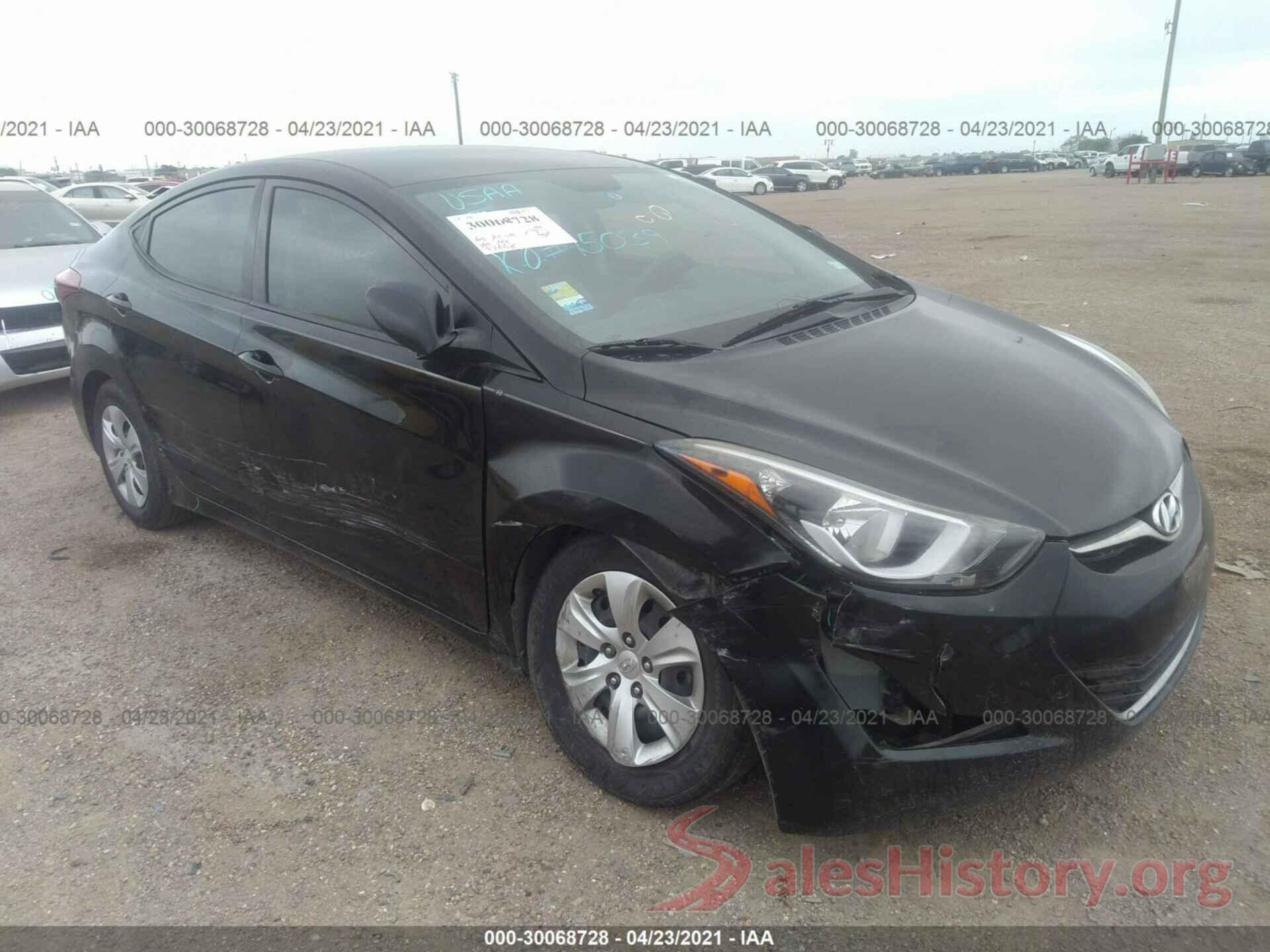 KMHDH4AE3GU626667 2016 HYUNDAI ELANTRA