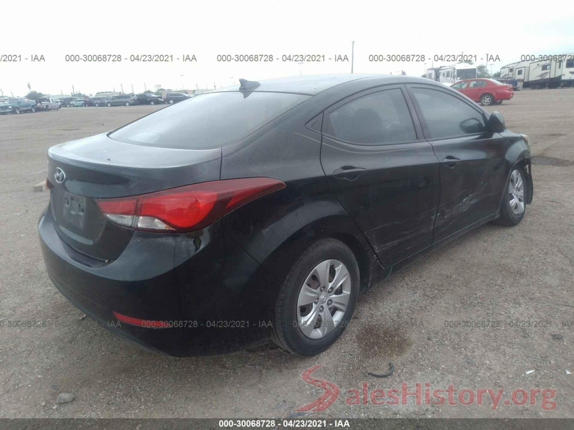 KMHDH4AE3GU626667 2016 HYUNDAI ELANTRA