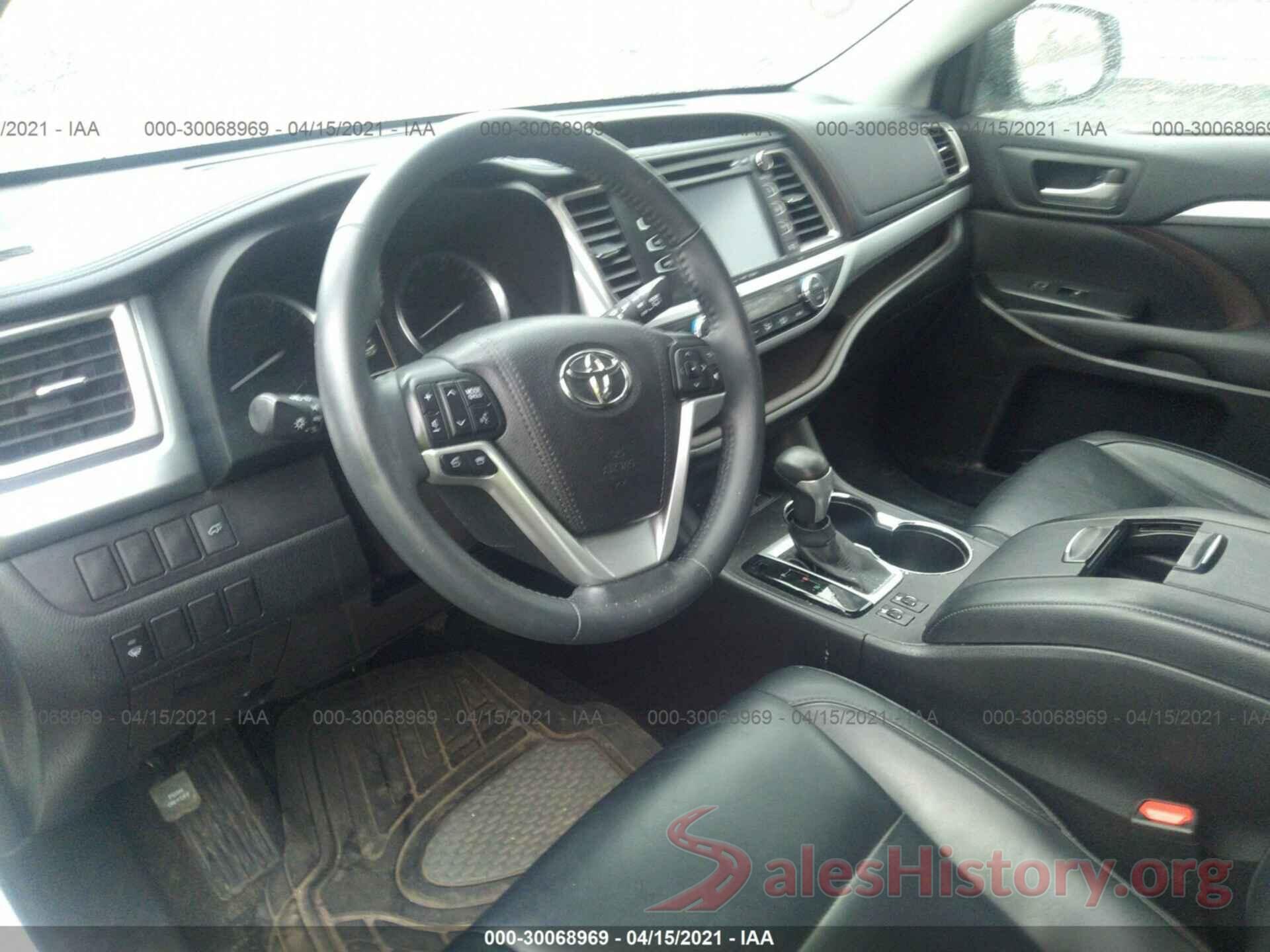 5TDJKRFH5GS339277 2016 TOYOTA HIGHLANDER