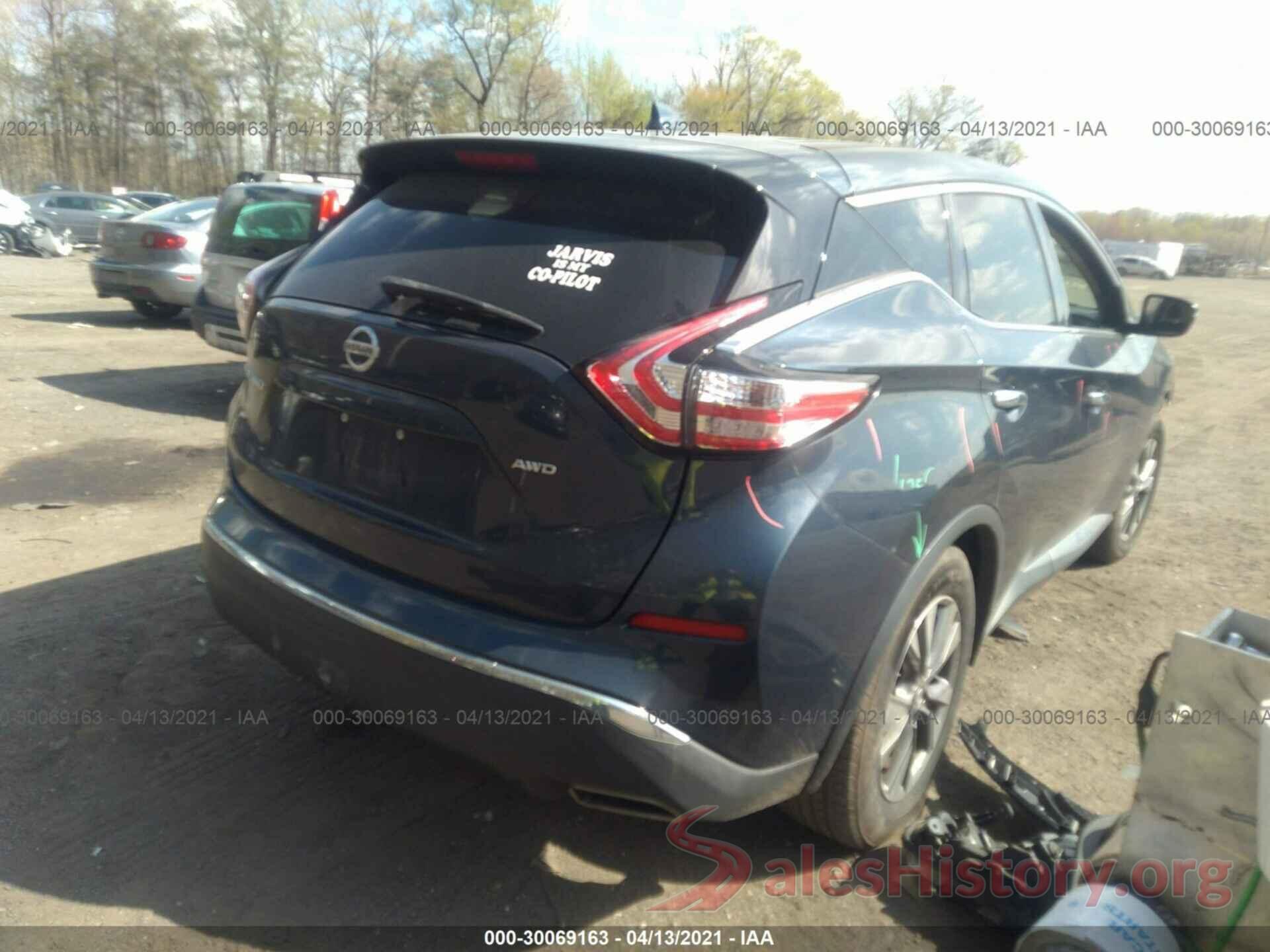 5N1AZ2MH9GN141681 2016 NISSAN MURANO