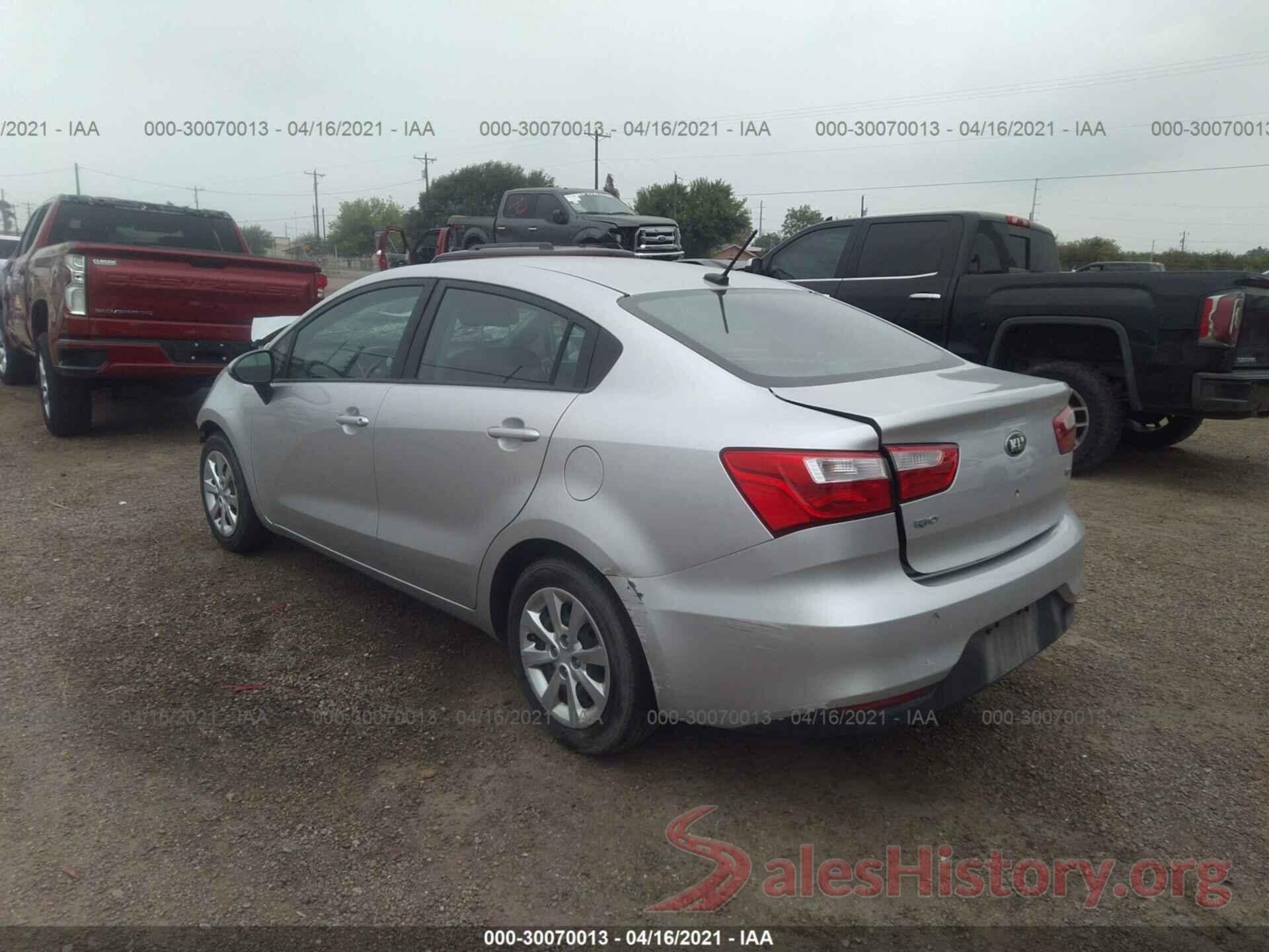 KNADM4A3XG6666129 2016 KIA RIO