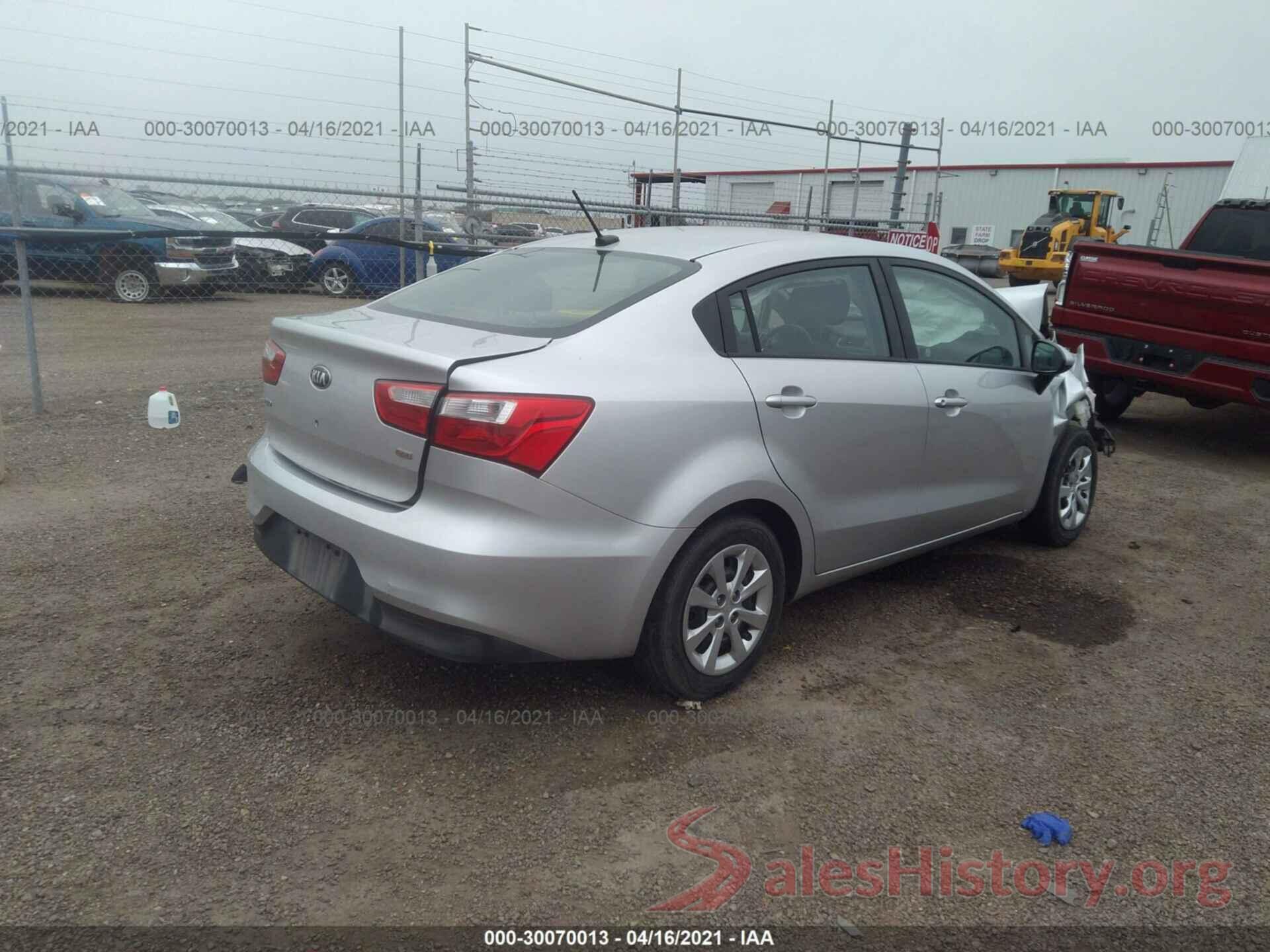 KNADM4A3XG6666129 2016 KIA RIO