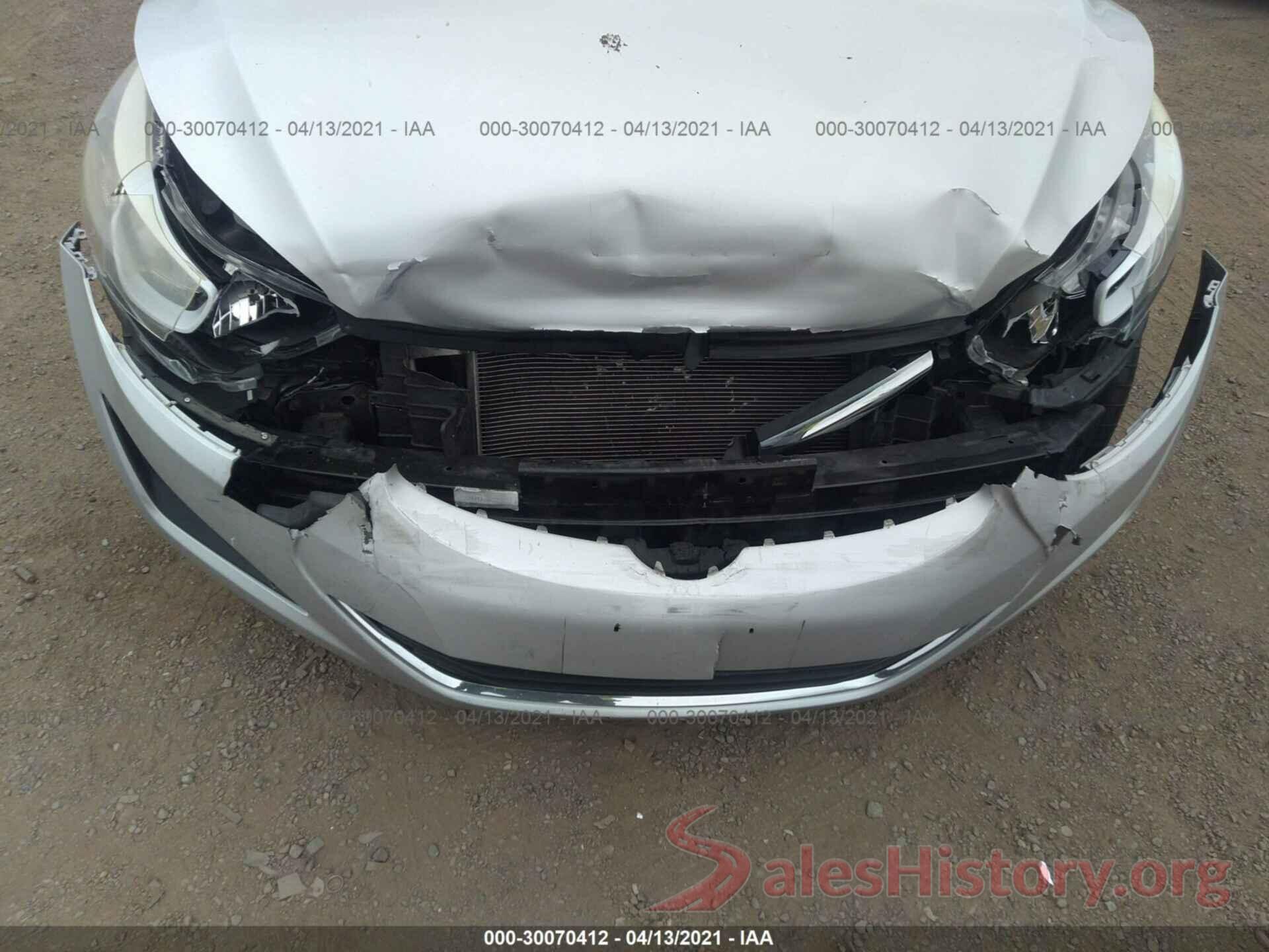 5NPDH4AE2GH672005 2016 HYUNDAI ELANTRA