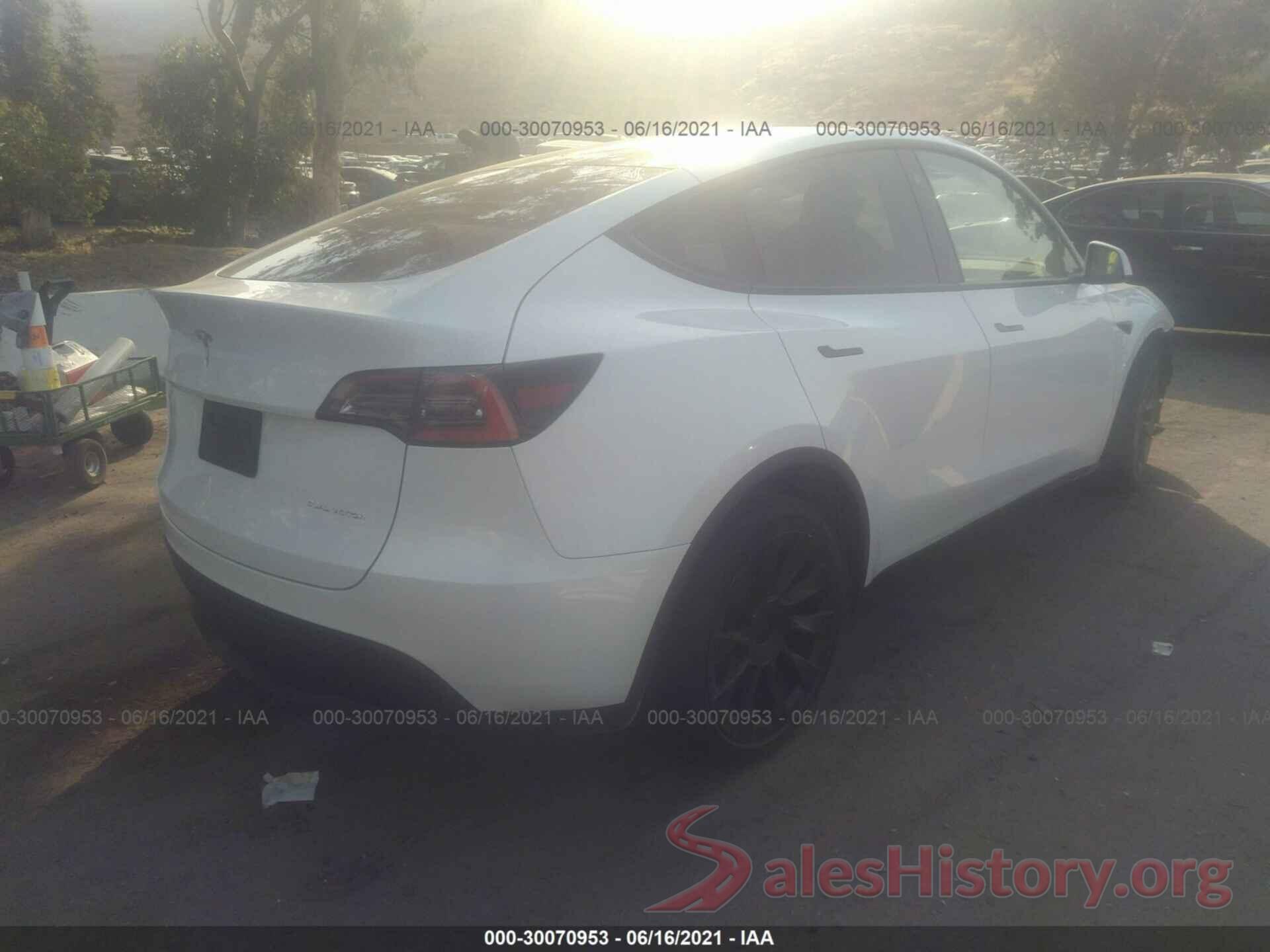 5YJYGDEE0MF096455 2021 TESLA MODEL Y