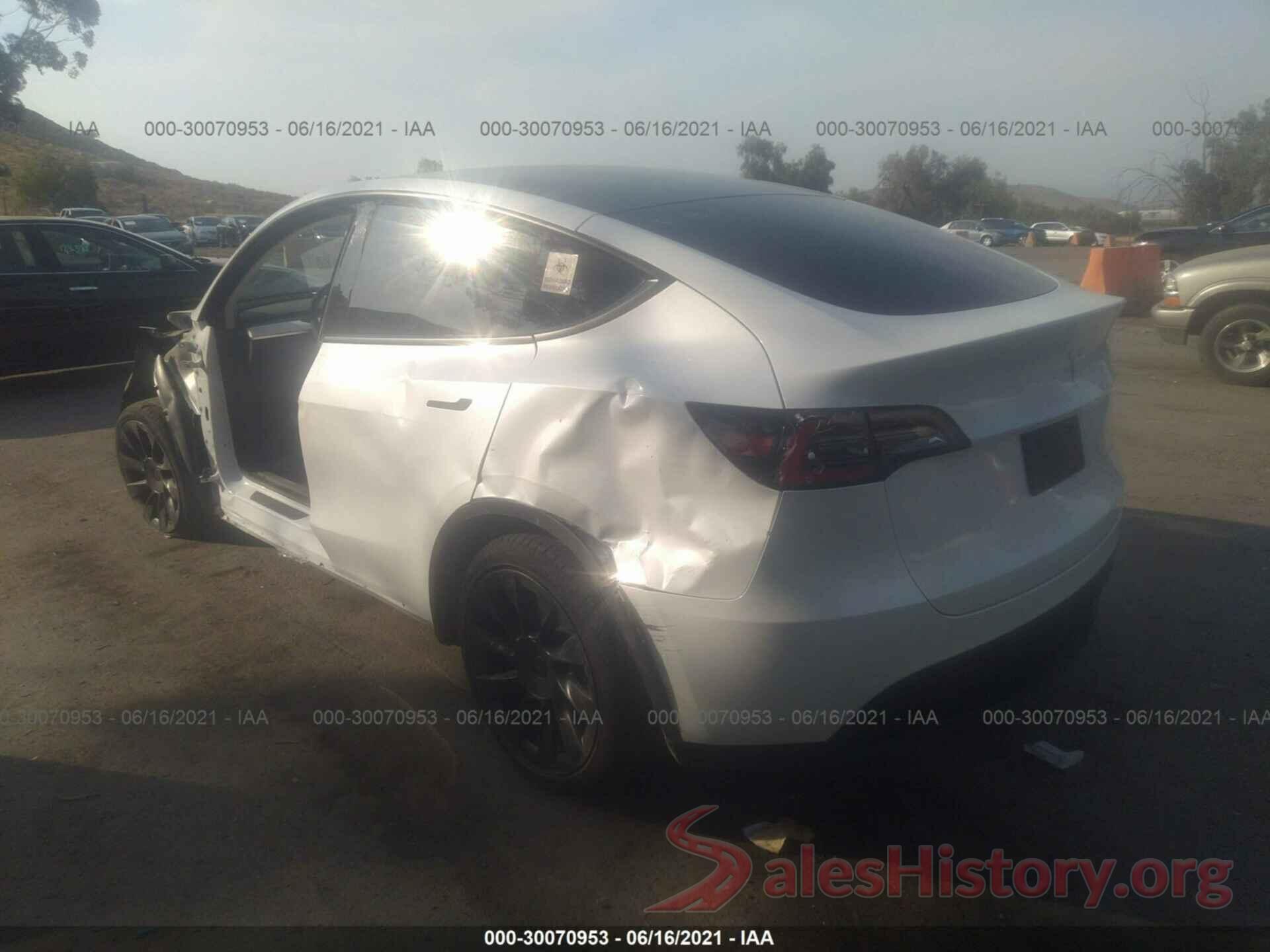 5YJYGDEE0MF096455 2021 TESLA MODEL Y