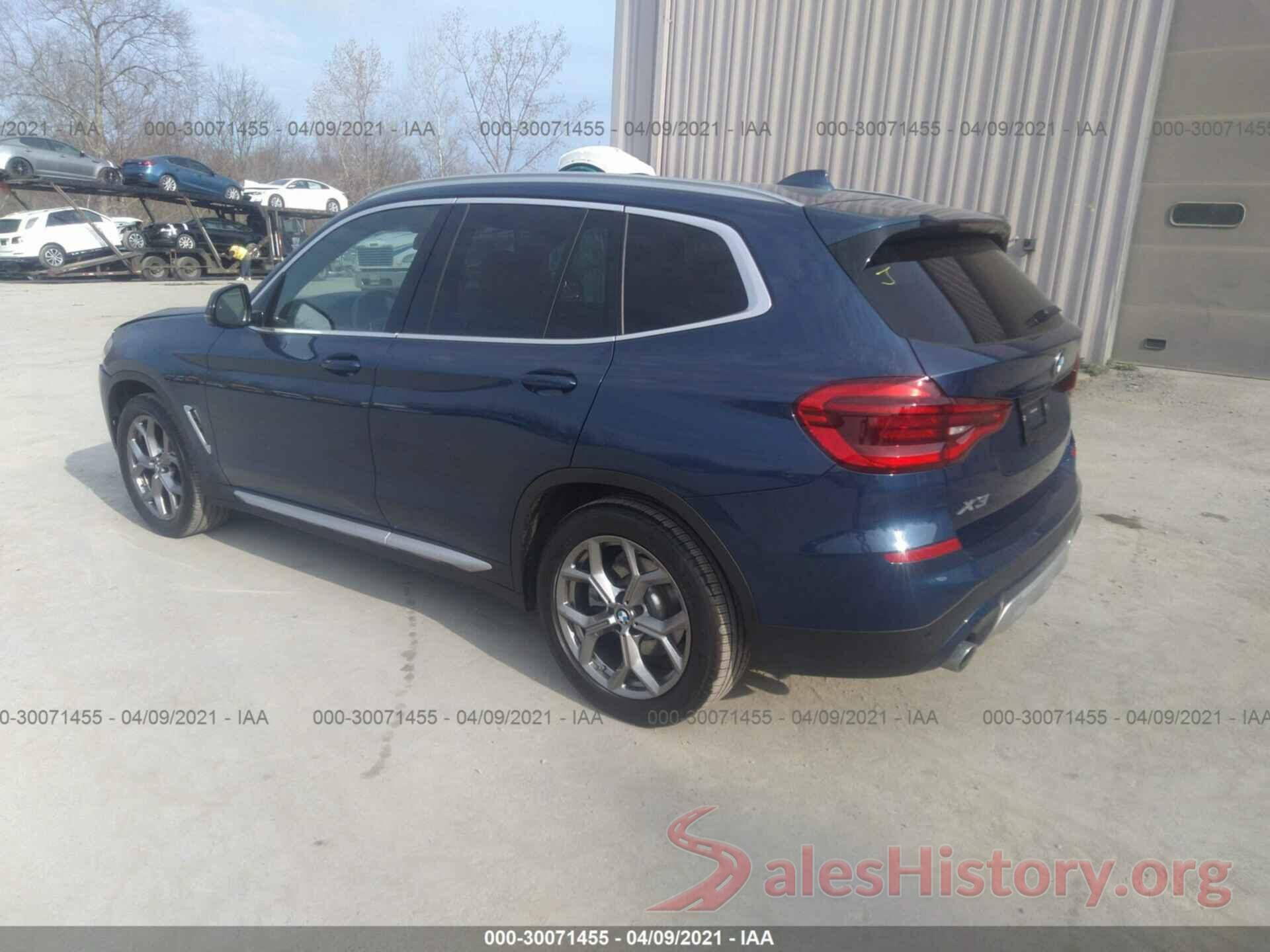 5UXTY5C06M9F11553 2021 BMW X3