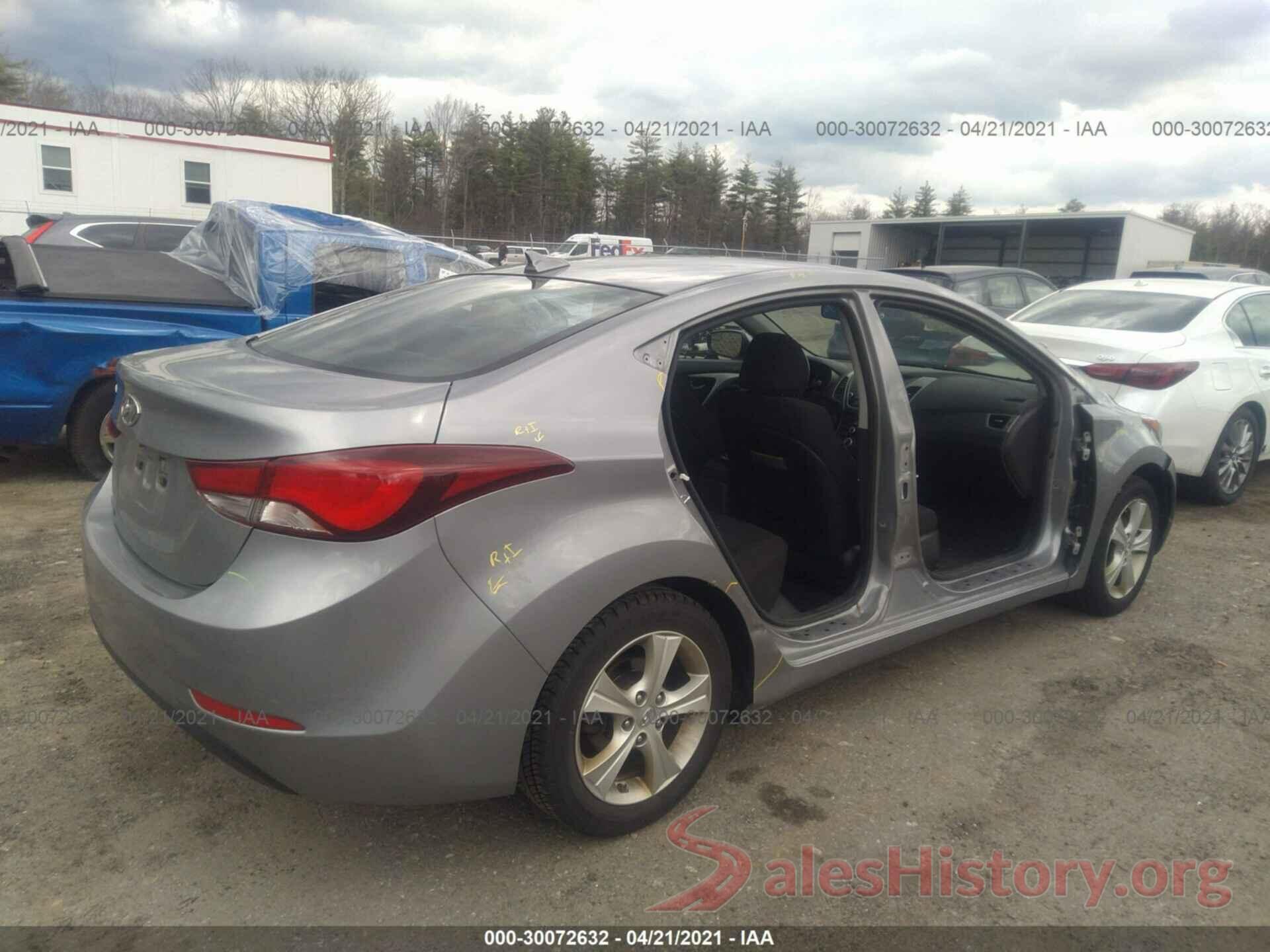 KMHDH4AE9GU520319 2016 HYUNDAI ELANTRA