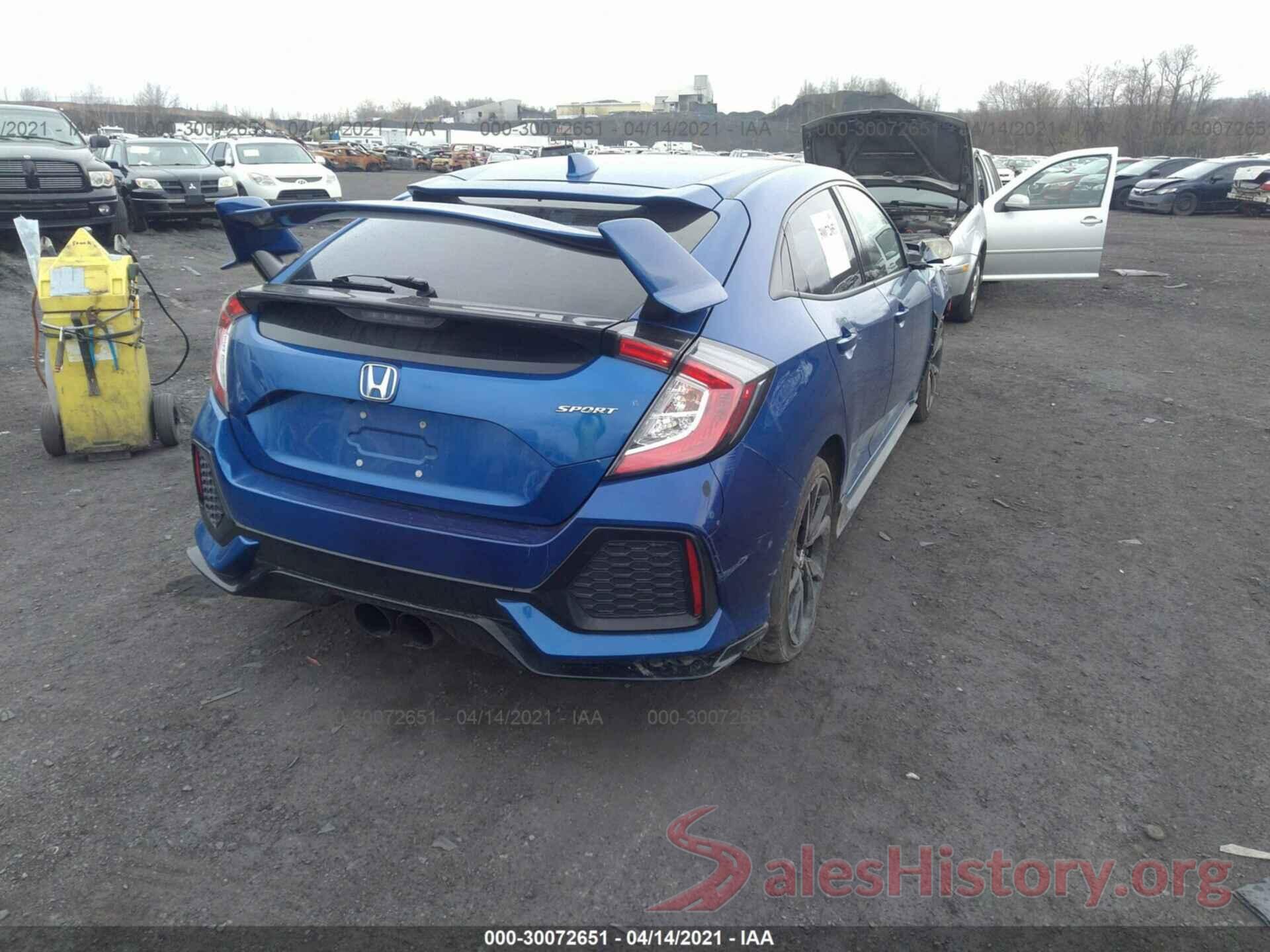 SHHFK7H46JU429990 2018 HONDA CIVIC HATCHBACK