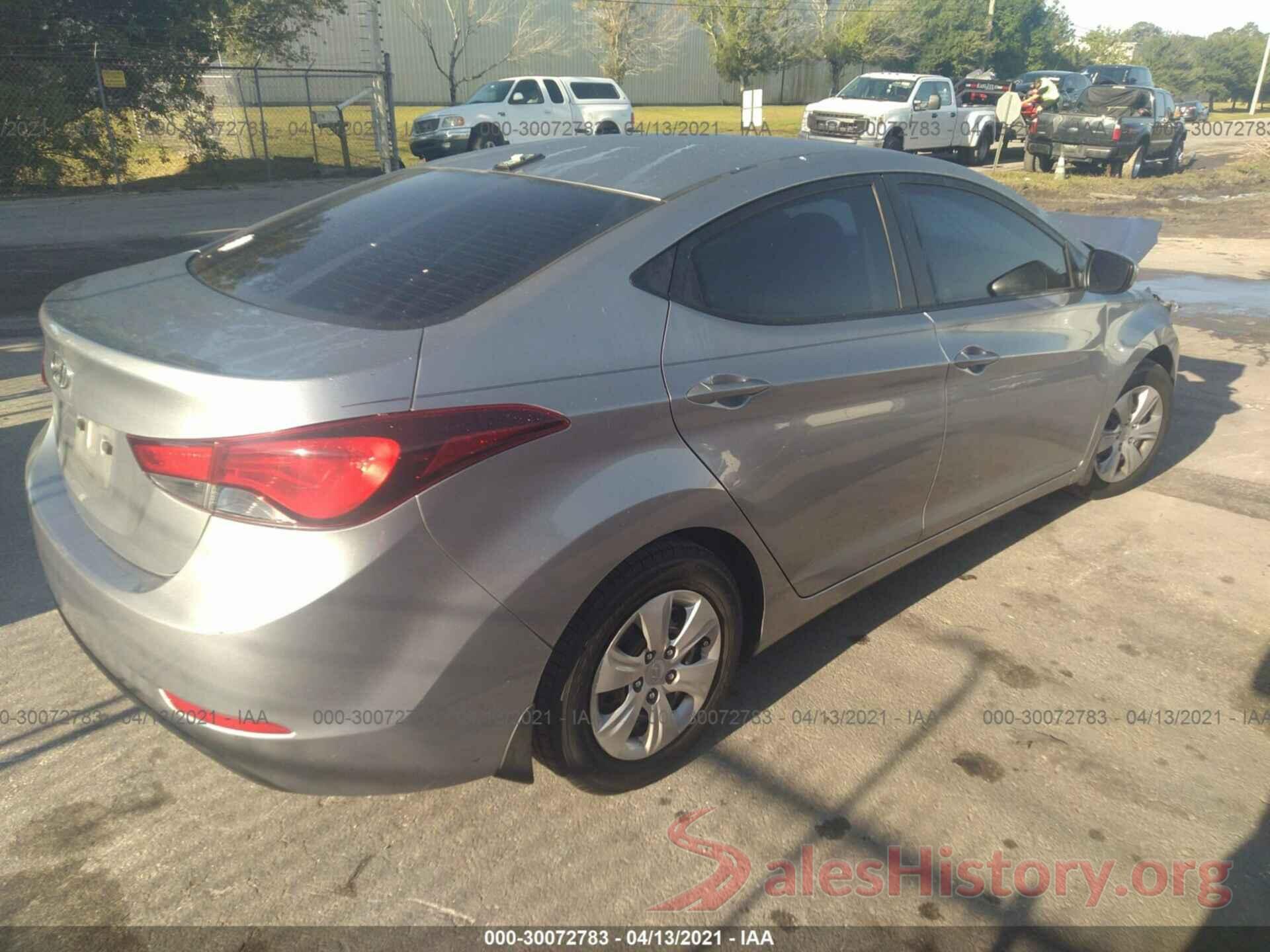 5NPDH4AEXGH755357 2016 HYUNDAI ELANTRA