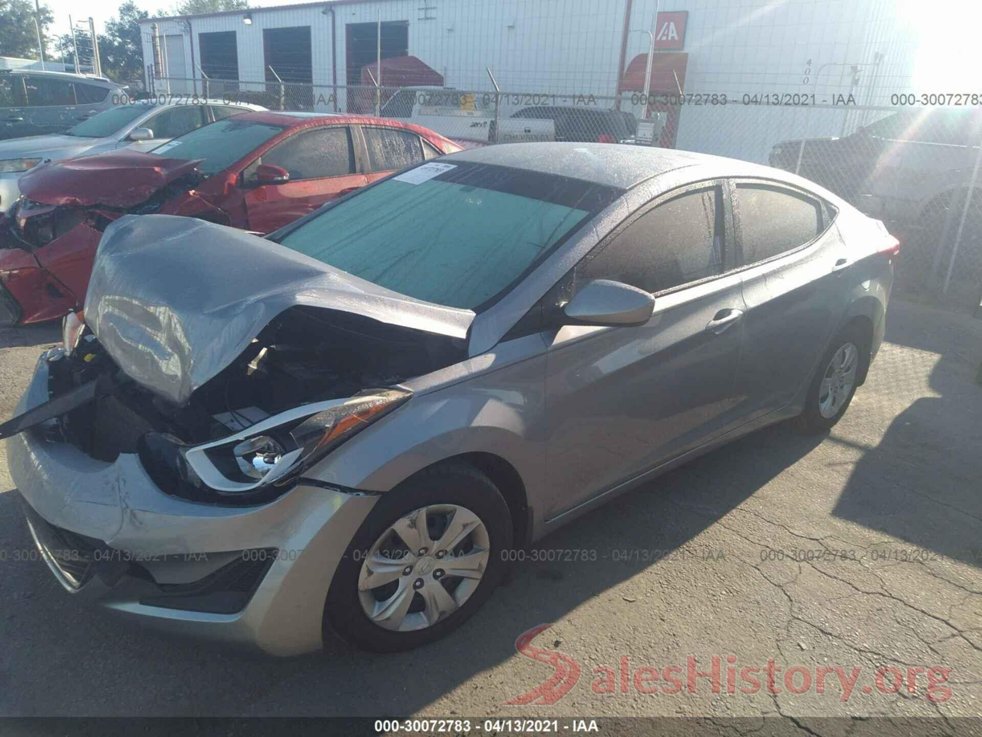 5NPDH4AEXGH755357 2016 HYUNDAI ELANTRA