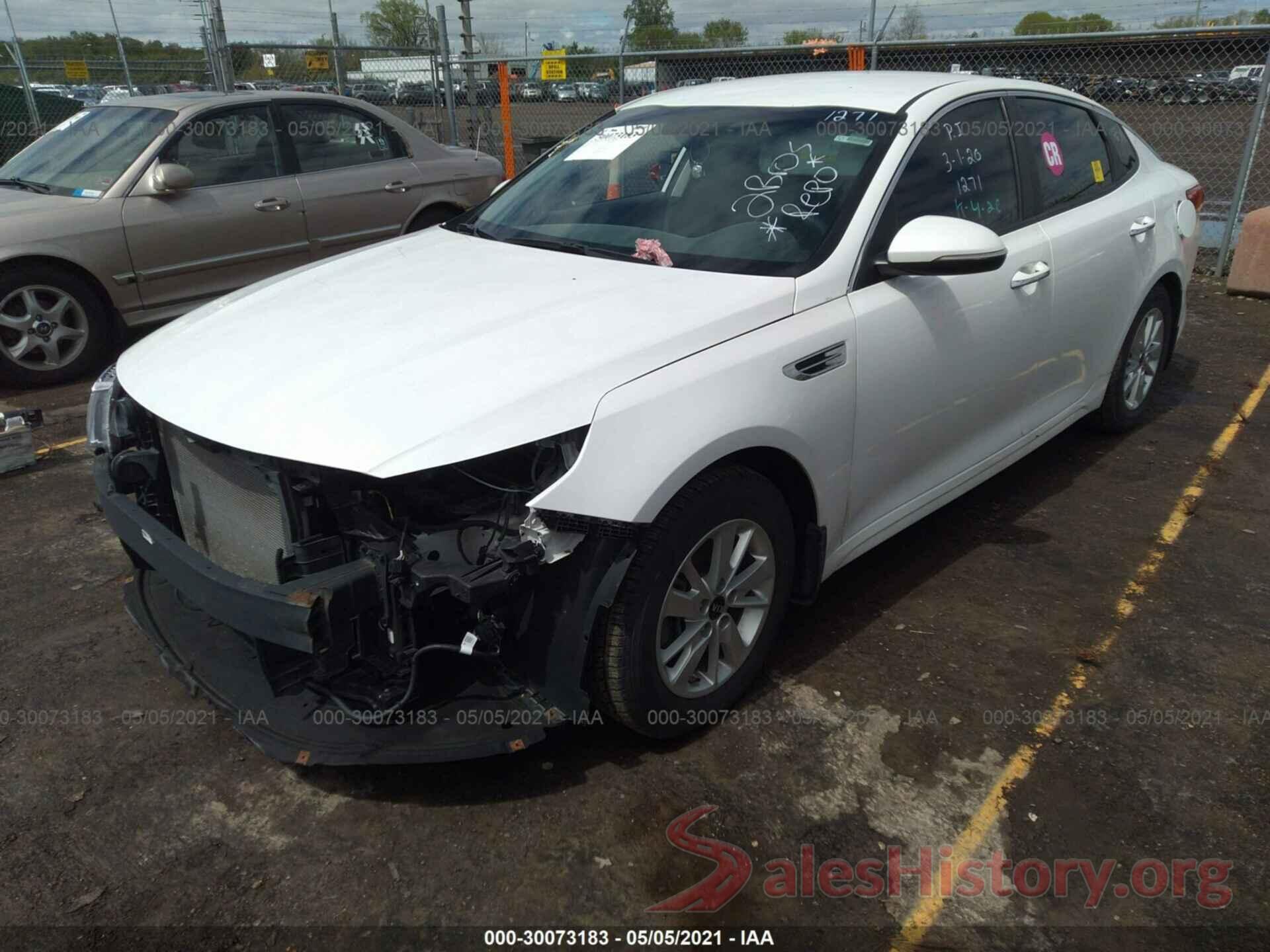 KNAGT4L33G5071271 2016 KIA OPTIMA